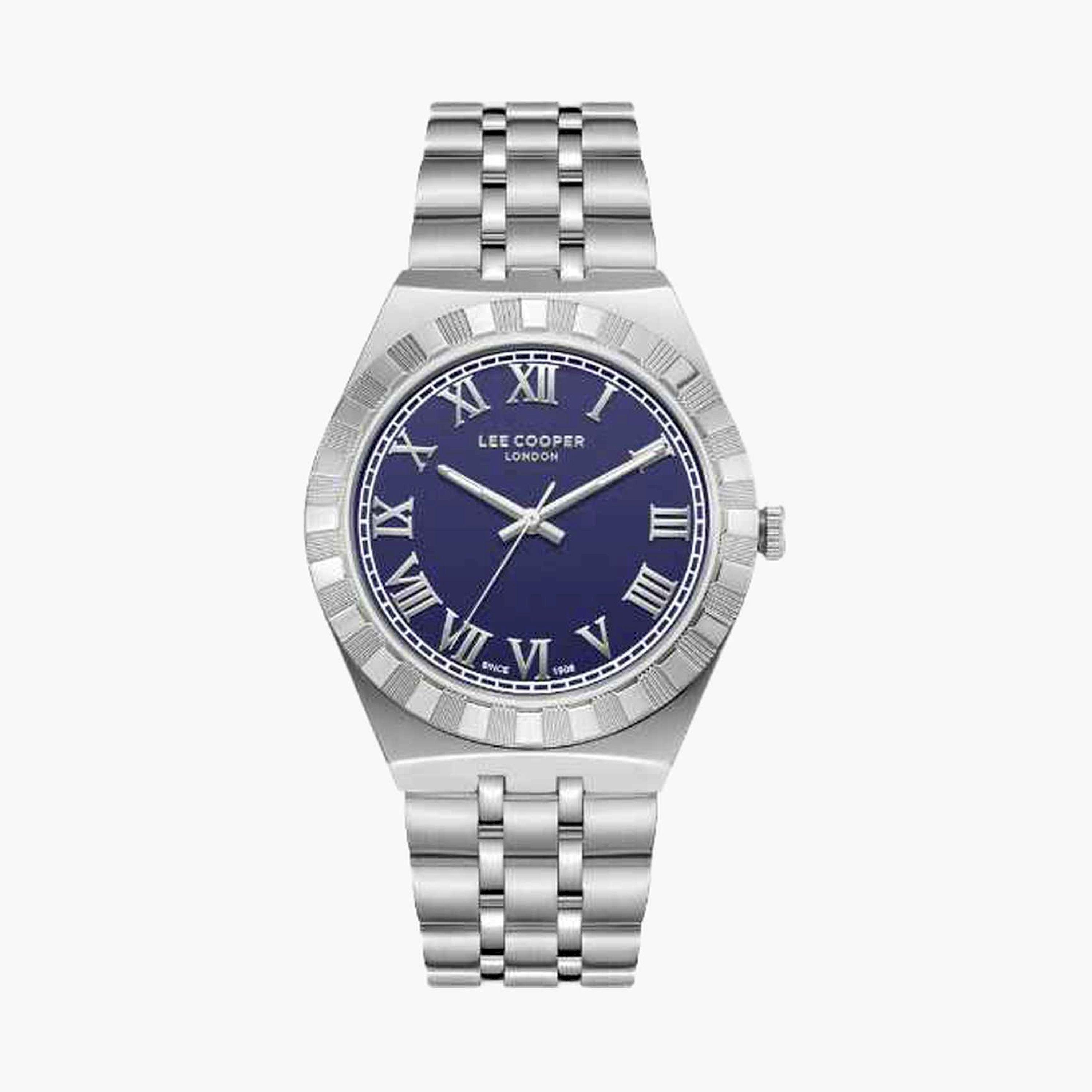 Lee Cooper Men's 41MM Silver Analog Metal Strap Watch | LC08060.390-men-watchesandjewellery-watches-image-1