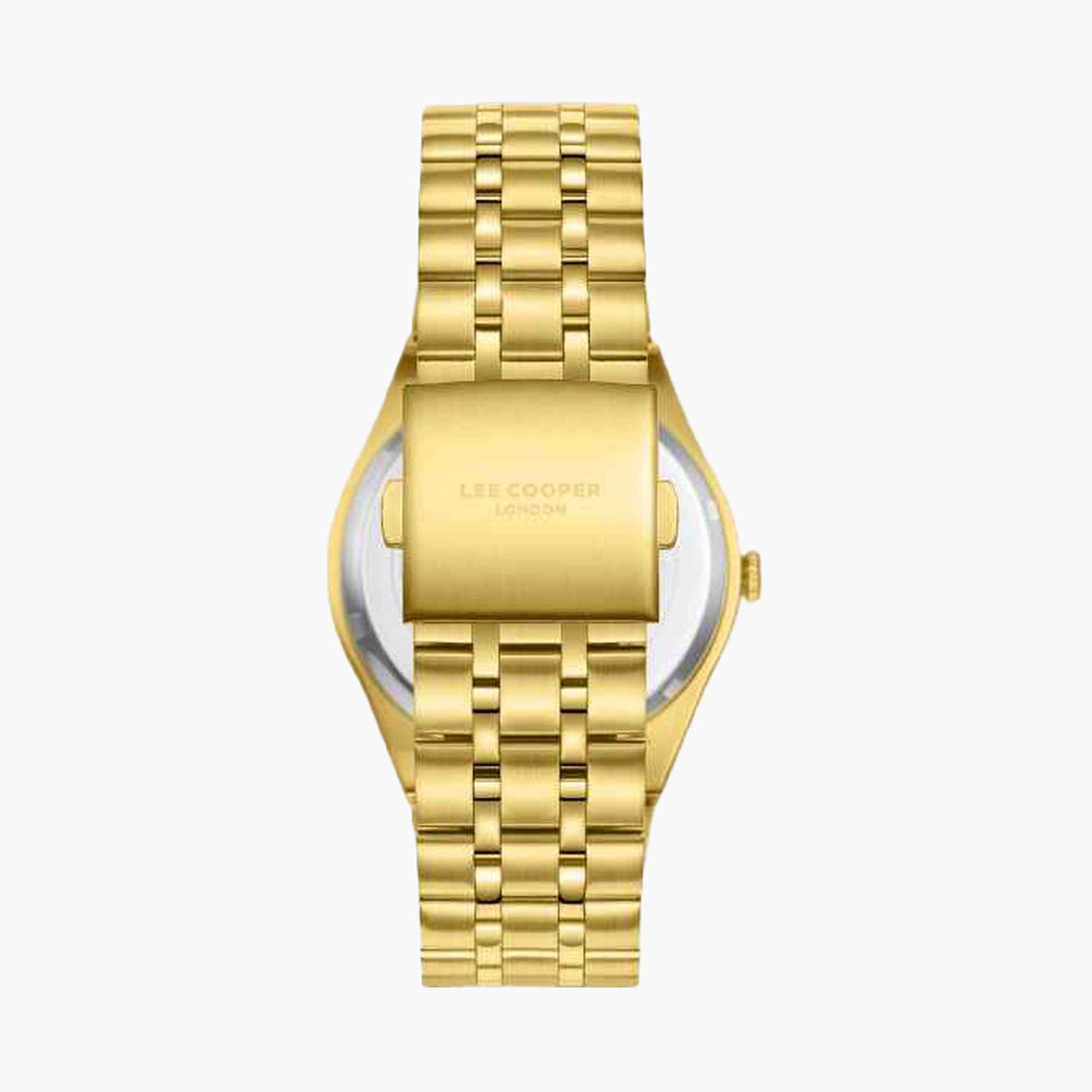 لي كوبر- ساعة تناظري سوار معدني للرجال 41مم لون ذهبي | LC08060.160-men-watchesandjewellery-watches-image-4
