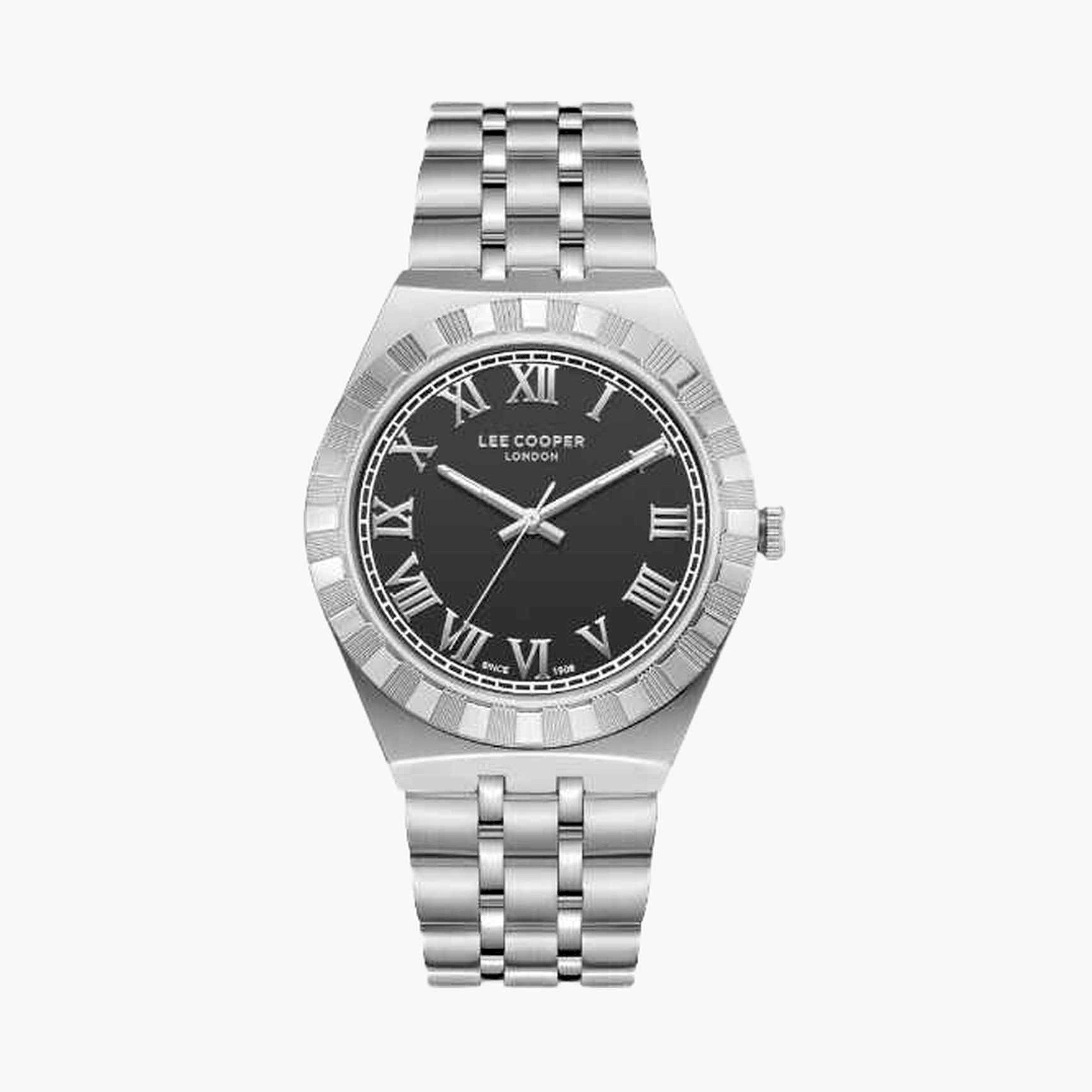 Lee Cooper Men's 41MM Silver Analog Metal Strap Watch | LC08060.350-men-watchesandjewellery-watches-image-1