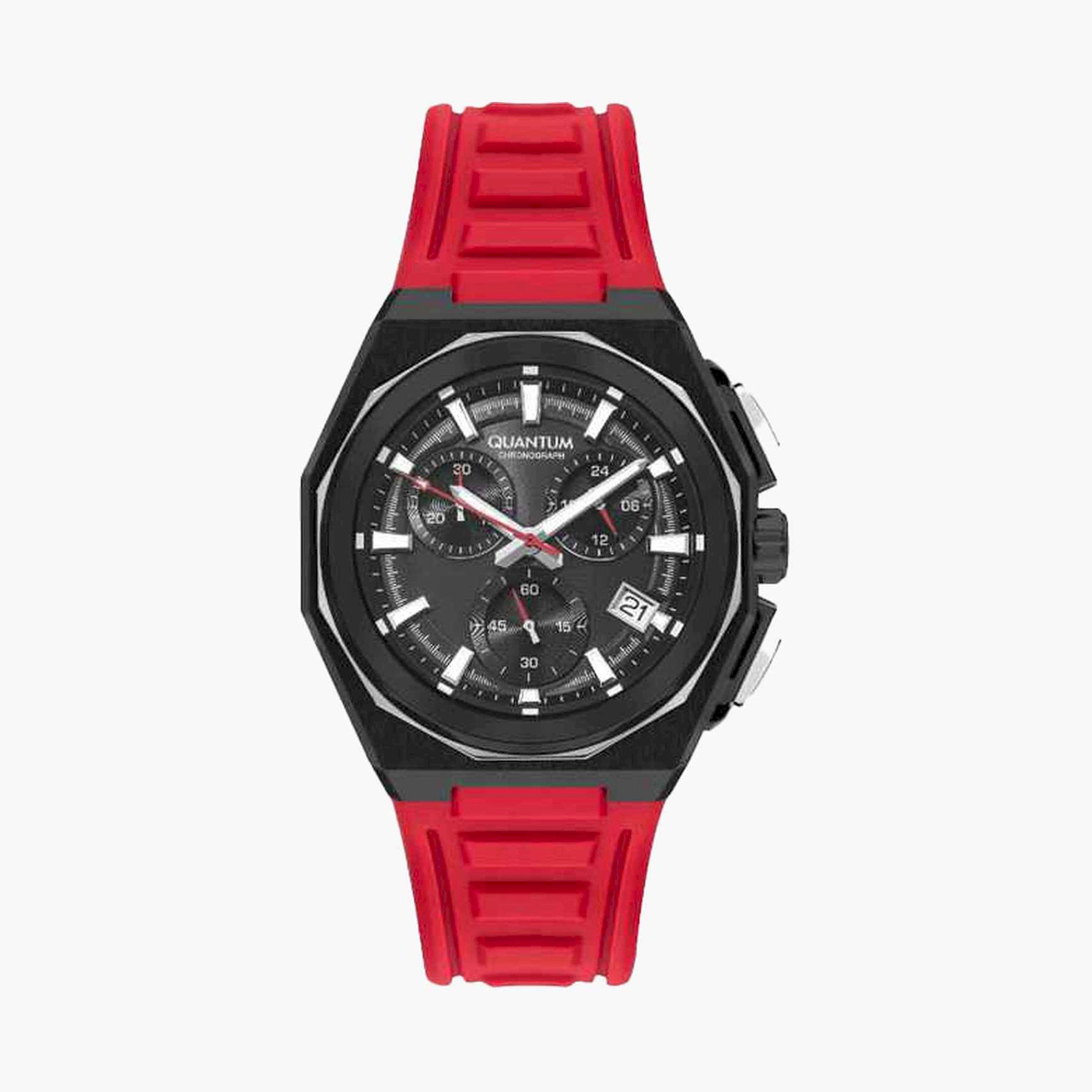 Quantum Men's 47MM Multicolour Chronograph Silicone Strap Watch | PWG1078.658-men-watchesandjewellery-watches-image-1