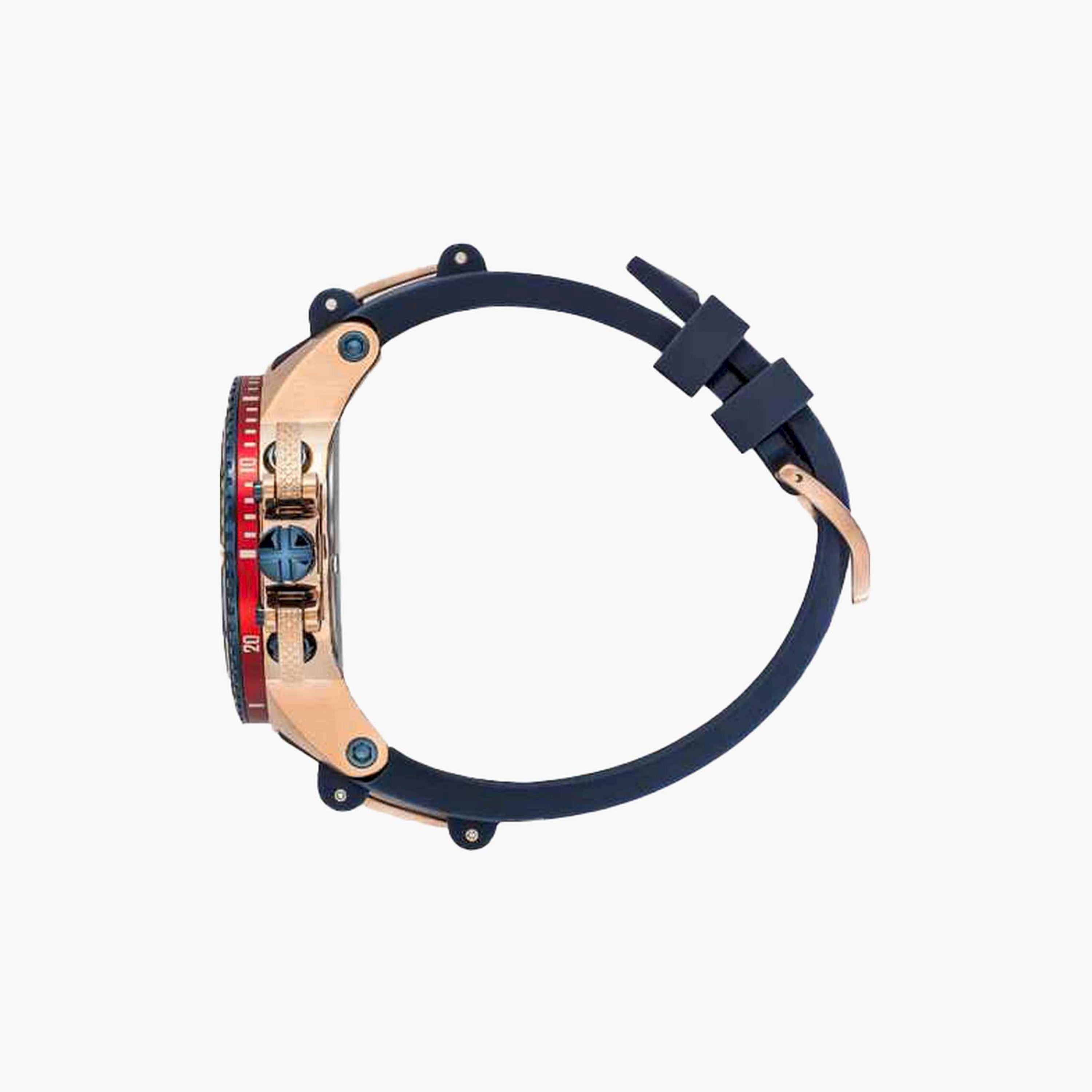 Quantum Men's 50MM Multicolour Chronograph Silicone Strap Watch | HNG535.999-men-watchesandjewellery-watches-image-2