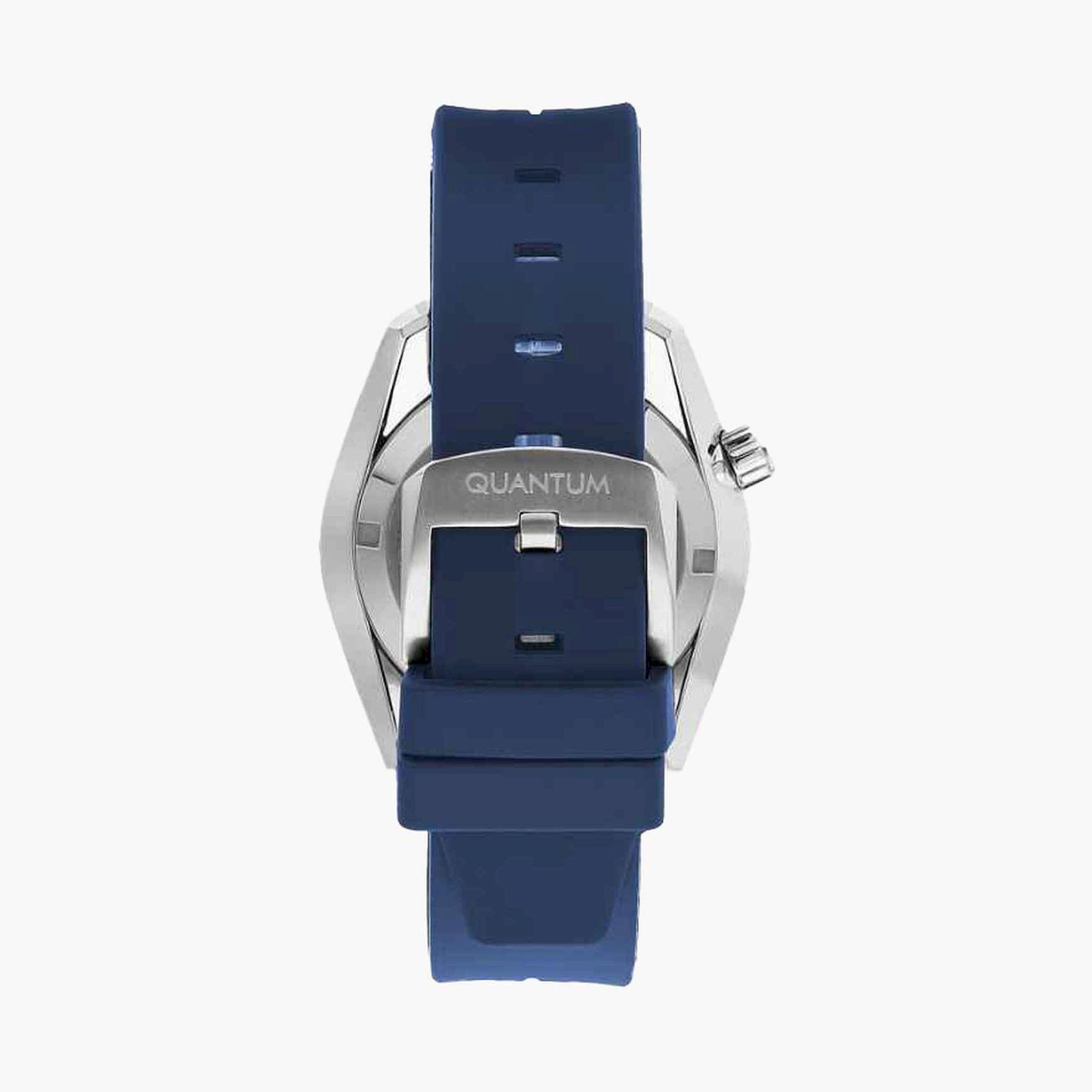 كوانتوم- ساعة اوتوماتيكية سوار سيليكون للرجال 42مم لون ازرق | QMG1105.399-men-watchesandjewellery-watches-image-3