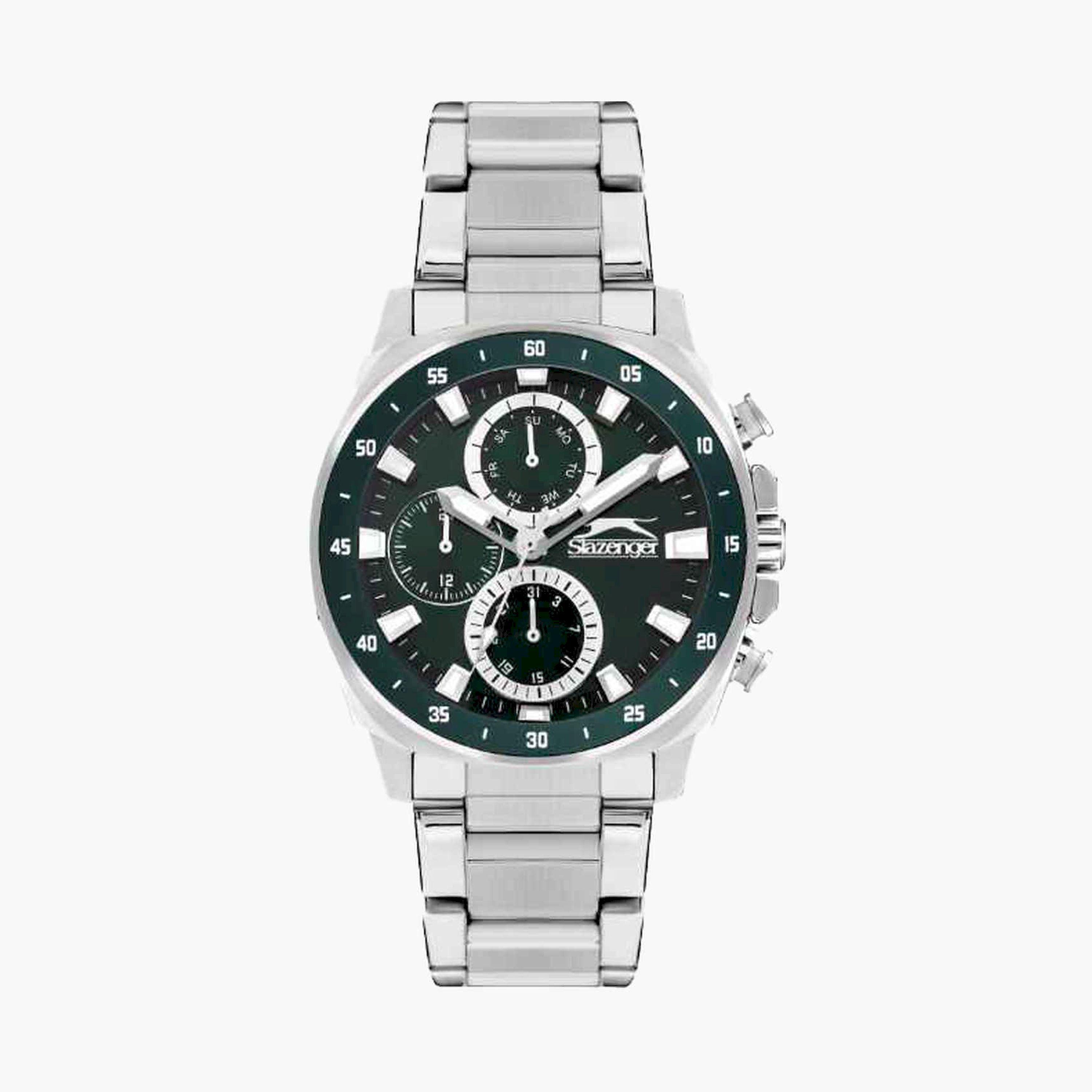 سلازنغر- ساعة كرونوغراف سوار معدني للرجال 44مم لون فضي | SL.9.2292.2.03-men-watchesandjewellery-watches-image-1