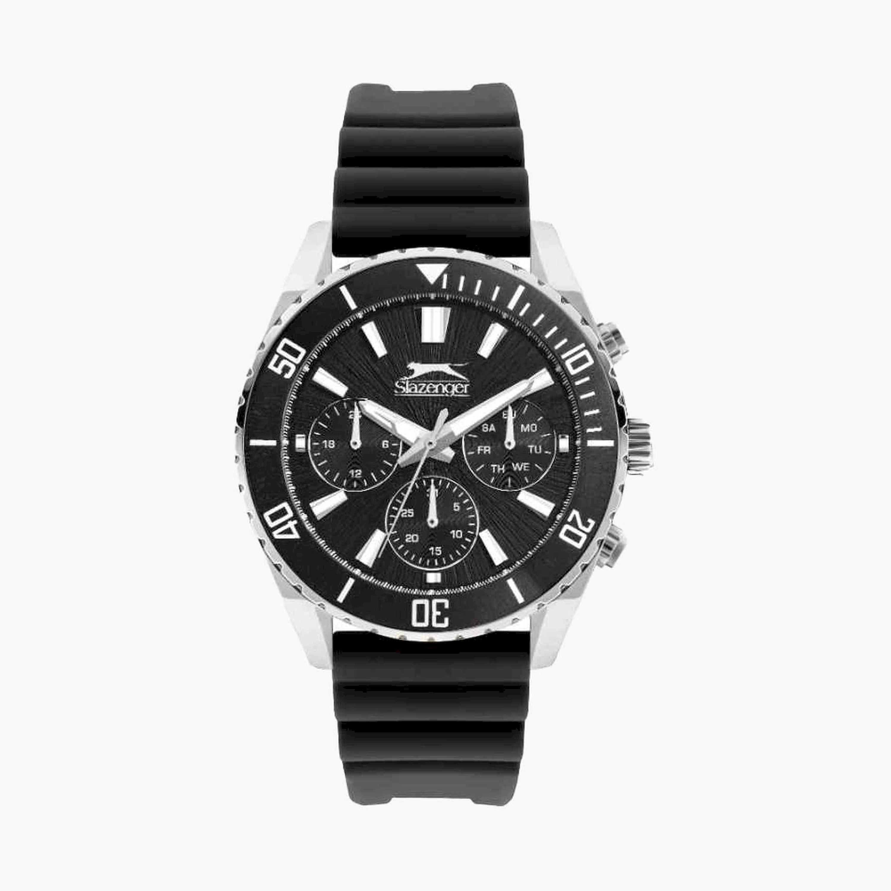 سلازنغر- ساعة كرونوغراف سوار سيليكون للرجال 44مم لون اسود | SL.9.2274.2.01-men-watchesandjewellery-watches-image-1