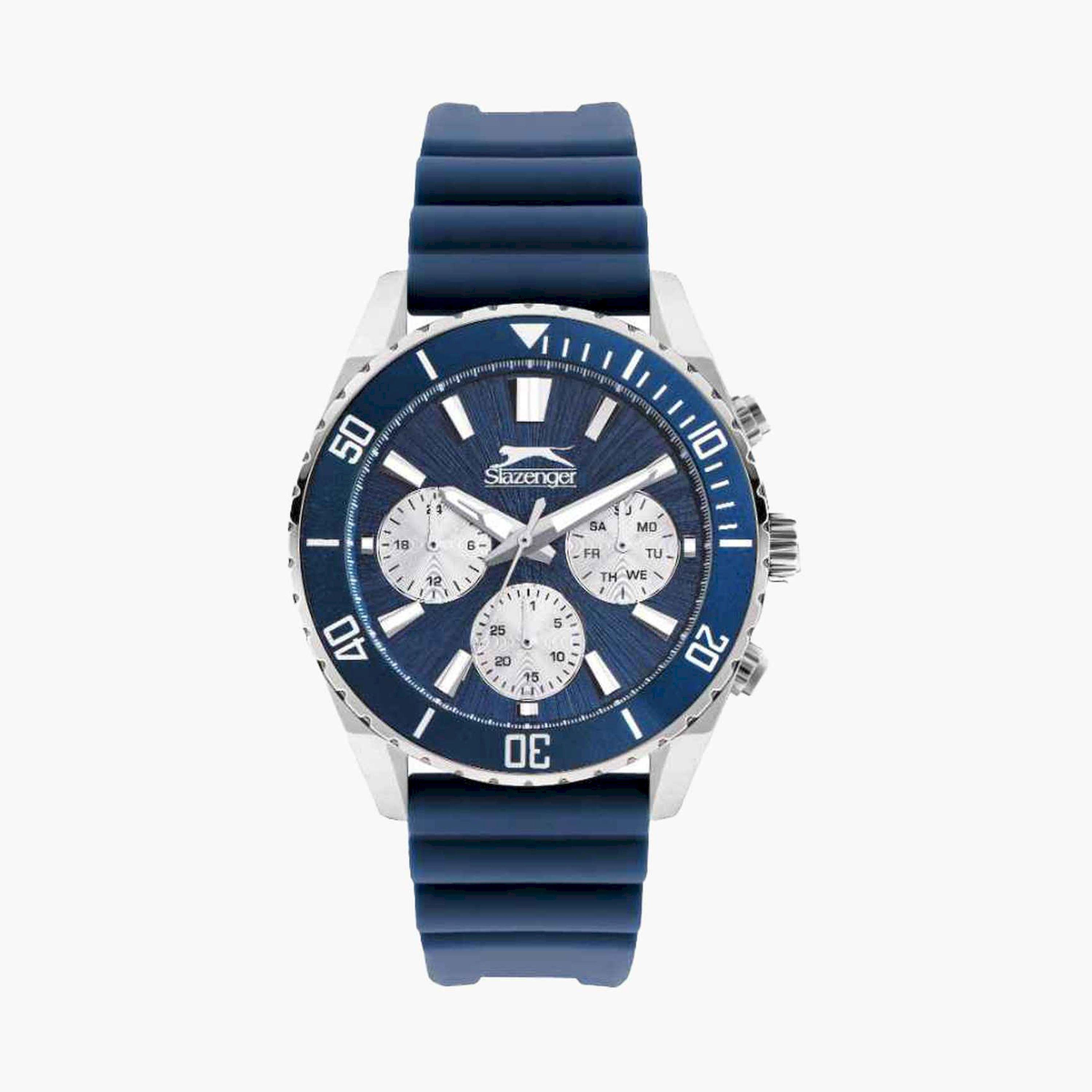 Slazenger Men's 44MM Blue Chronograph Silicone Strap Watch | SL.9.2274.2.02-men-watchesandjewellery-watches-image-1