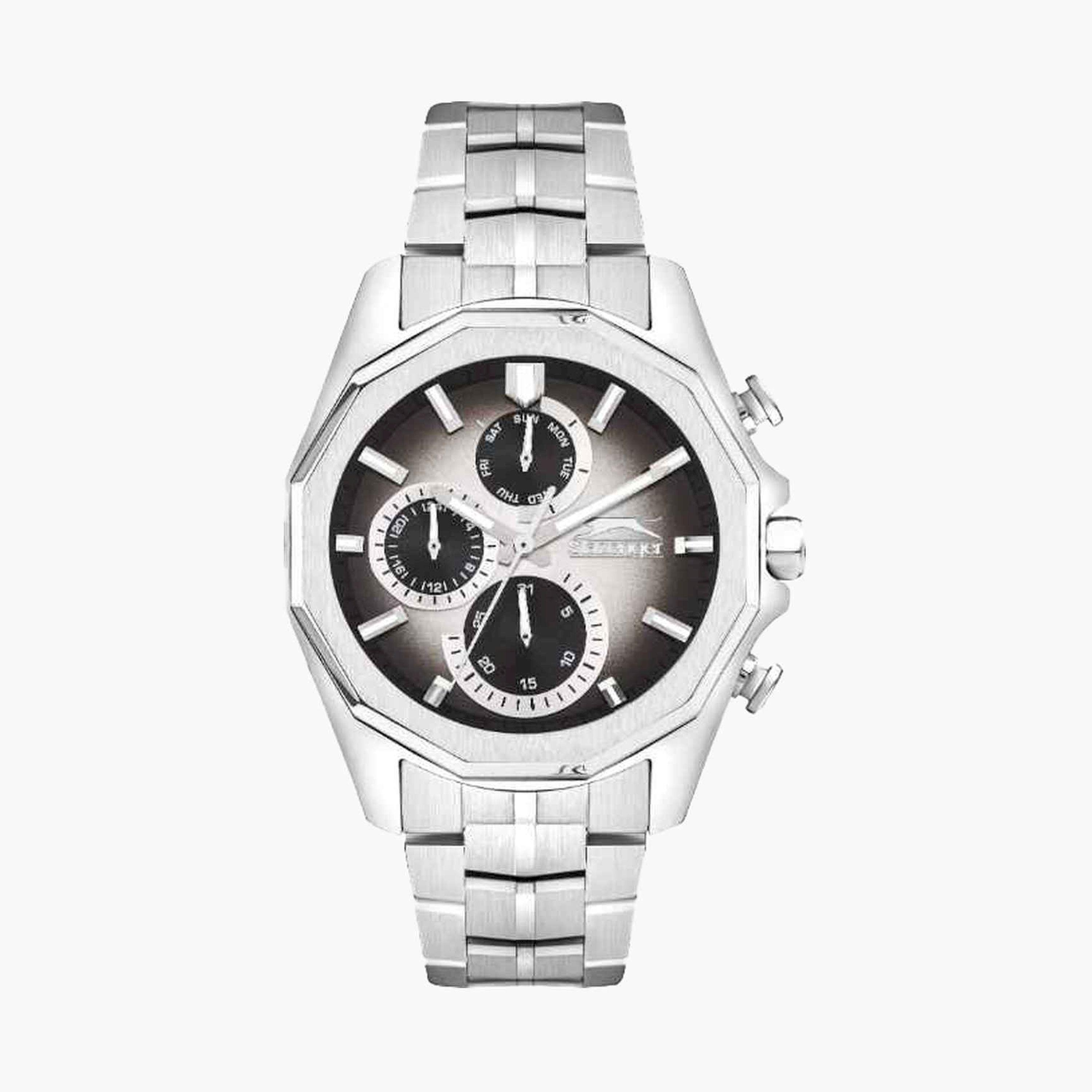 سلازنغر- ساعة كرونوغراف سوار معدني للرجال 48مم لون فضي | SL.9.2312.2.01-men-watchesandjewellery-watches-image-1