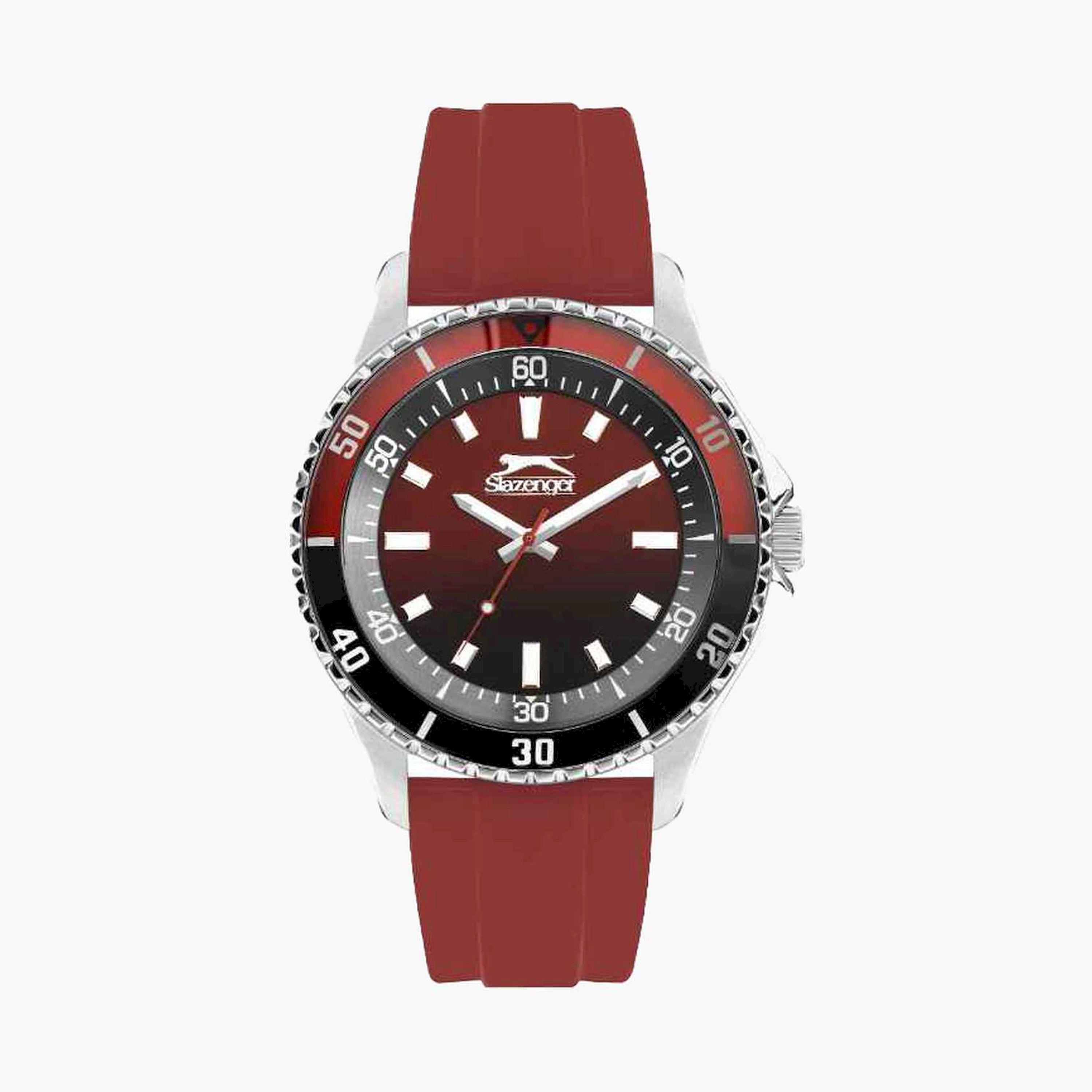 سلازنغر- ساعة تناظري سوار سيليكون للرجال 44مم لون احمر | SL.9.2314.1.04-men-watchesandjewellery-watches-image-1