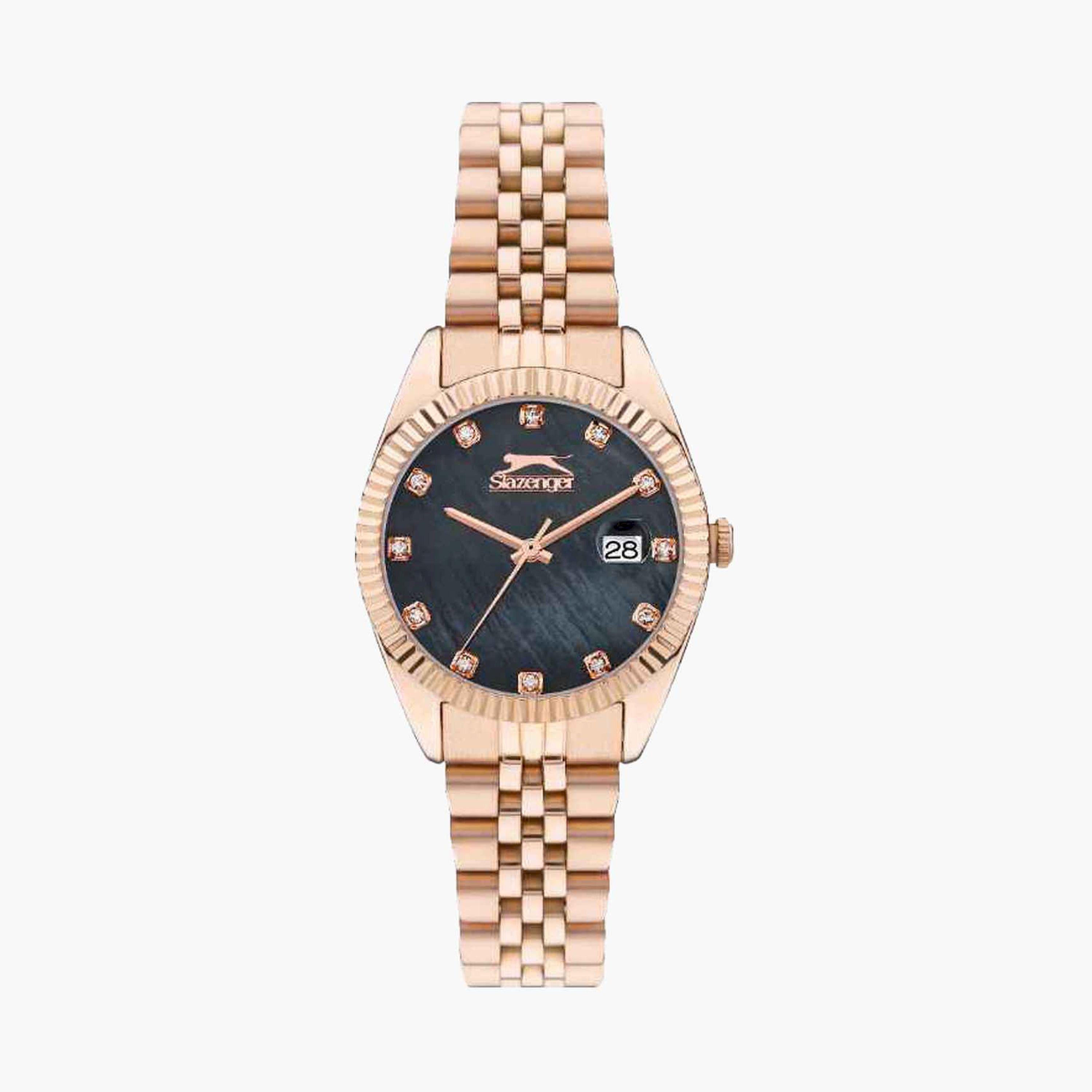 سلازنغر- ساعة تناظري سوار معدني للنساء 32مم لون ذهبي | SL.9.2240.3.05-women-watchesandjewellery-watches-image-1