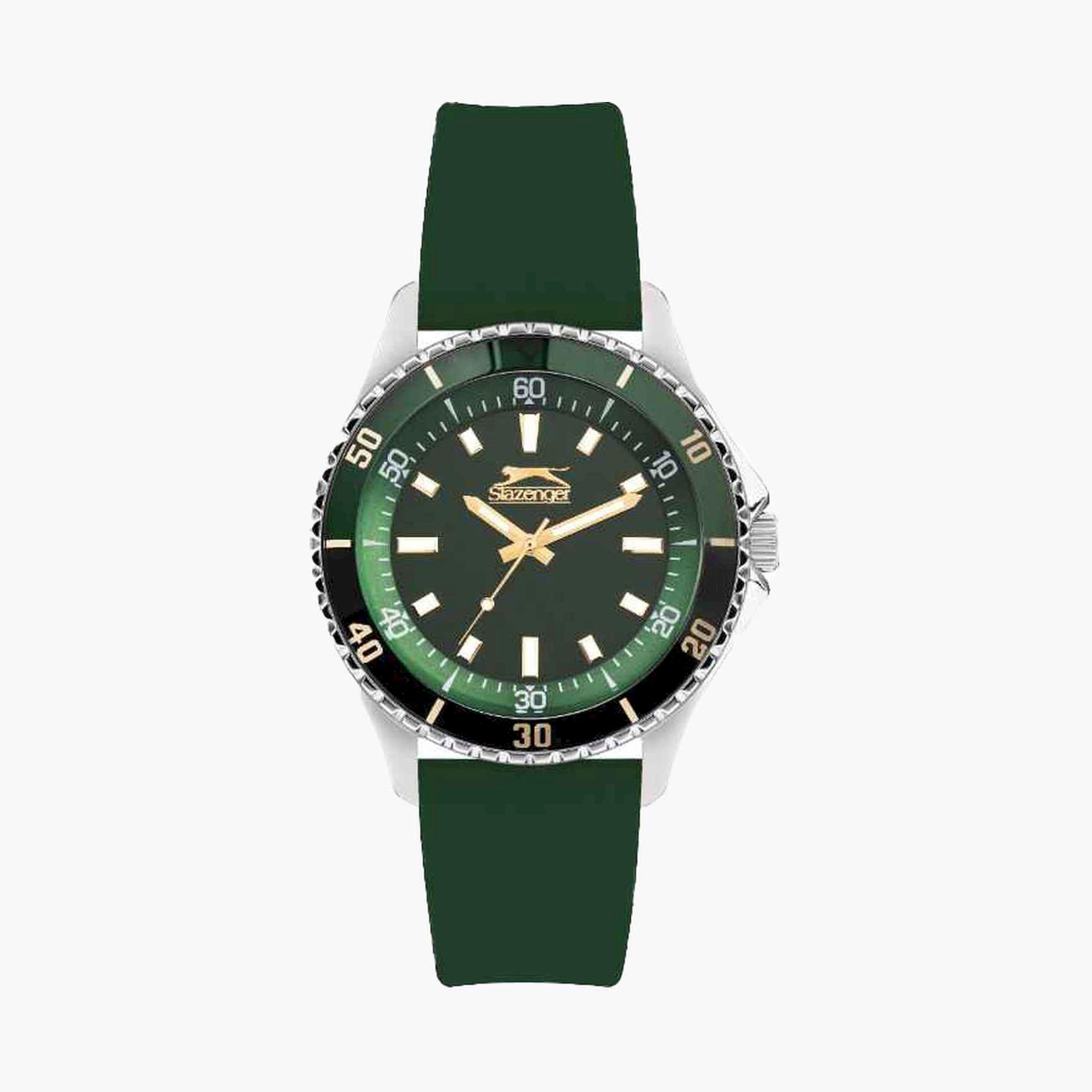 سلازنغر- ساعة تناظري سوار سيليكون للنساء 36مم لون اخضر | SL.9.2315.3.02-women-watchesandjewellery-watches-image-1