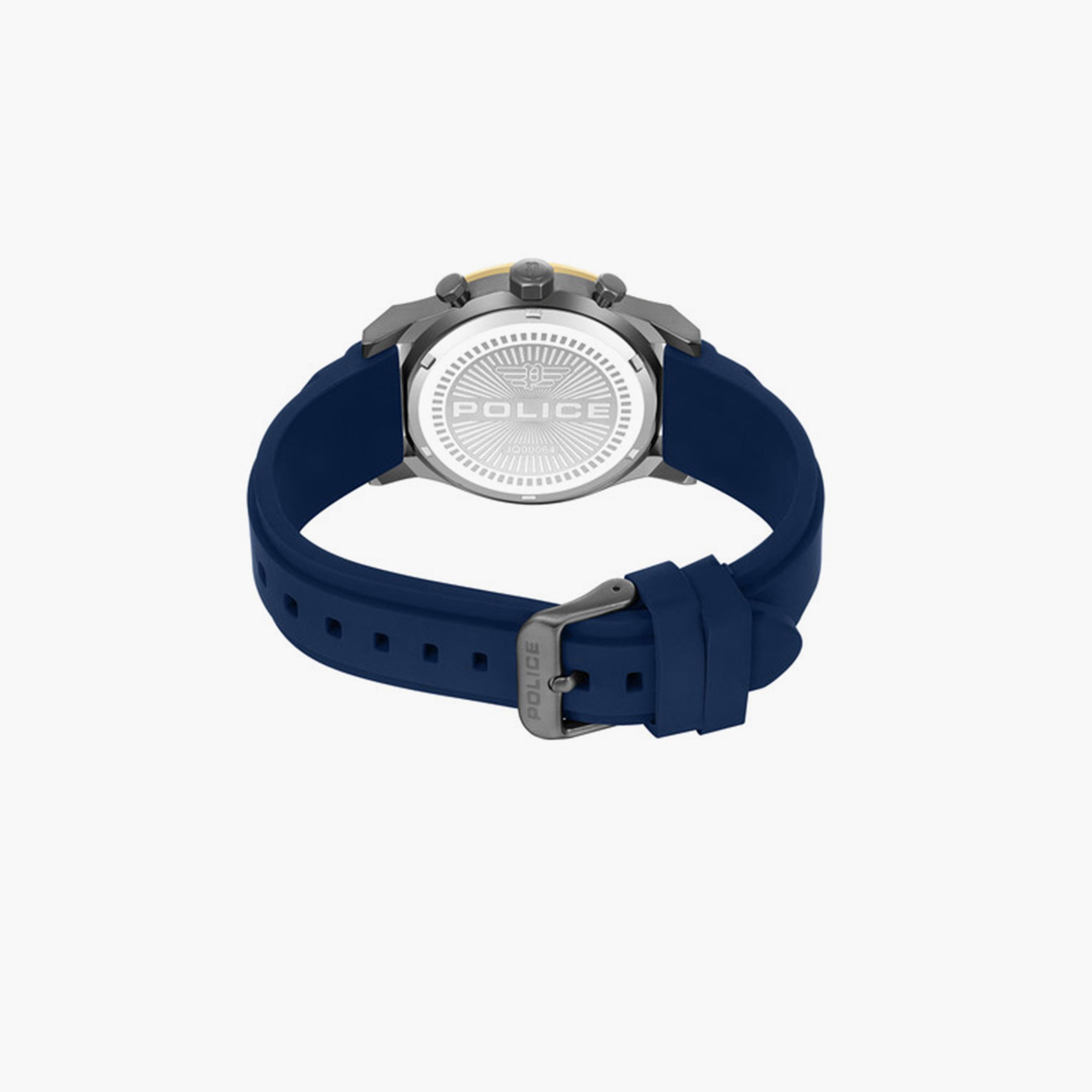 بوليس- ساعة كرونوغراف زرقاء سوار سيليكون 42 مم | PEWJQ0006406 للرجال-men-watchesandjewellery-watches-image-3