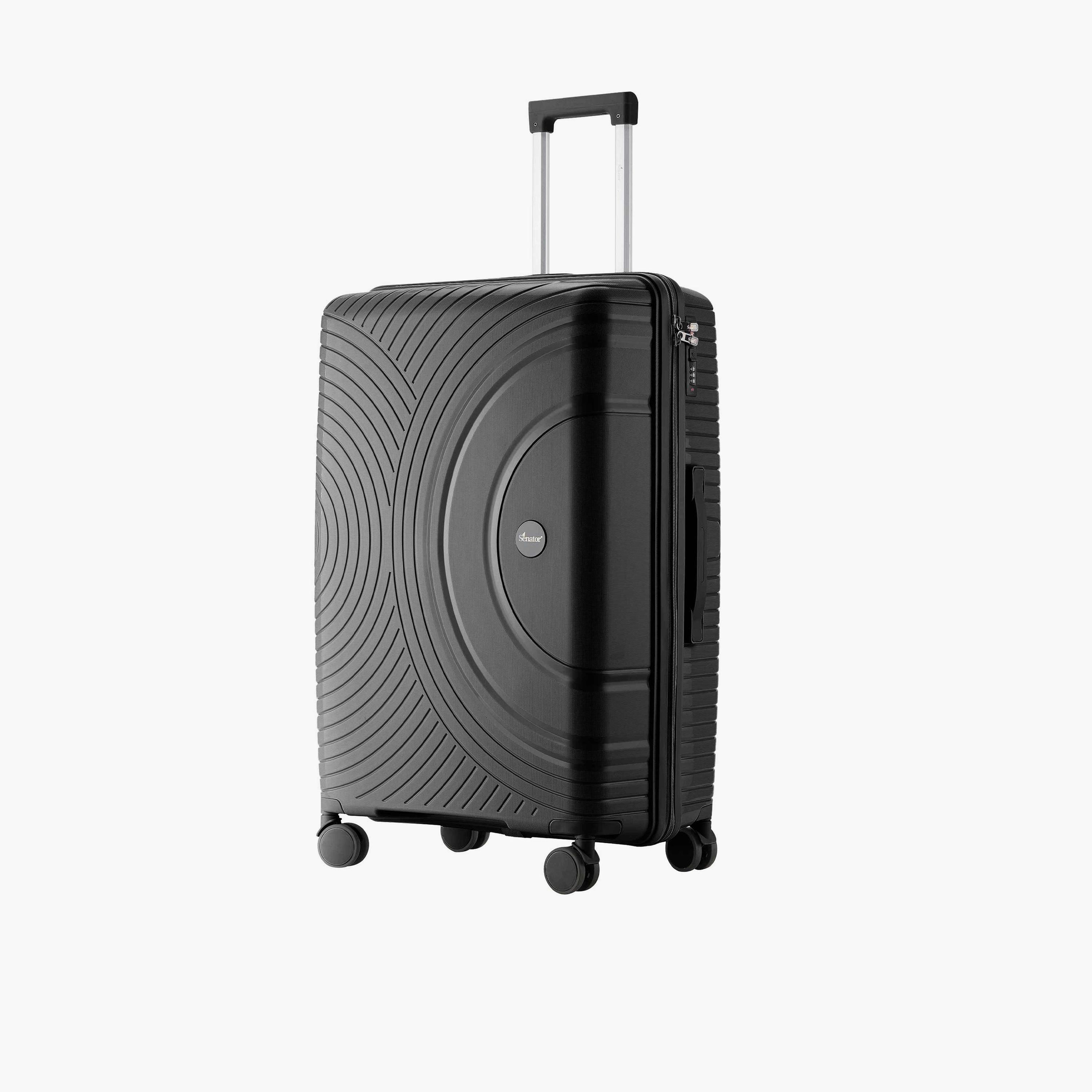 Senator 75 CM Large Check-in Polypropylene Hard Sided 4-Wheeler Spinner Trolley Bag with 3-Digit Combination Lock | KH1010-28-travel-luggagesandbags-luggage-image-1