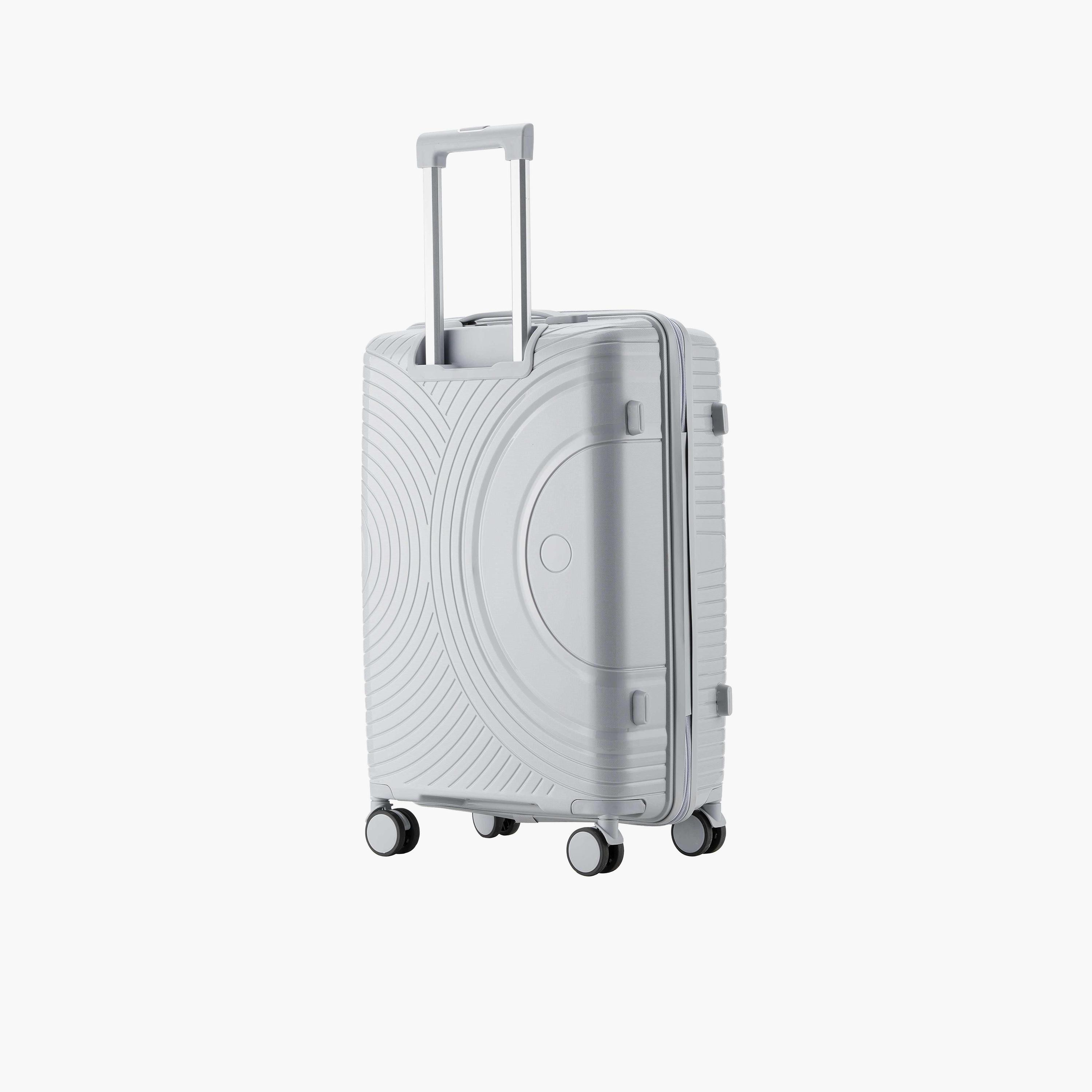 Senator 65.5 CM Medium Check-in Polypropylene Hard Sided 4-Wheeler Spinner Trolley Bag with 3-Digit Combination Lock | KH1010-24-travel-luggagesandbags-luggage-image-5