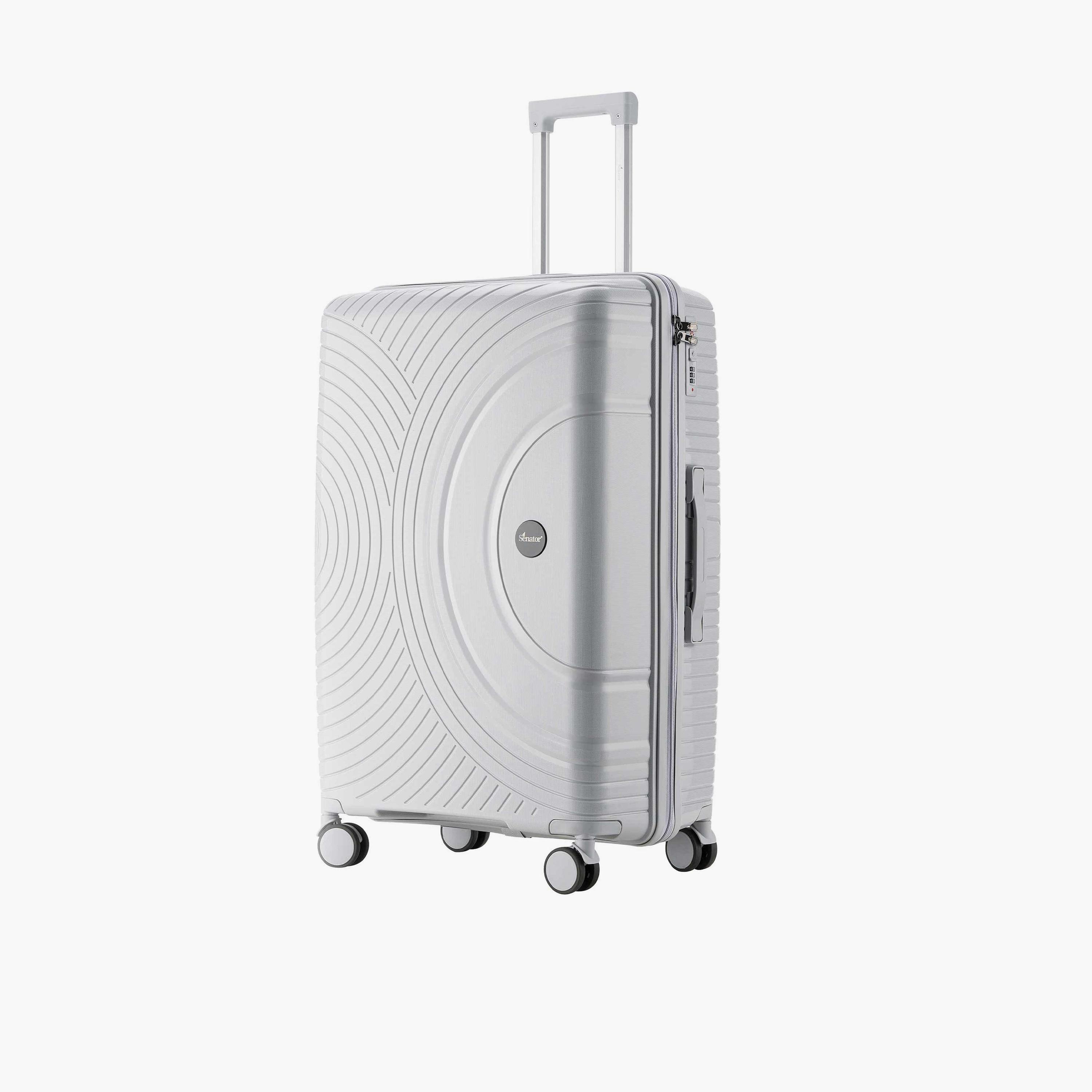 Senator 75 CM Large Check-in Polypropylene Hard Sided 4-Wheeler Spinner Trolley Bag with 3-Digit Combination Lock | KH1010-28-travel-luggagesandbags-luggage-image-1