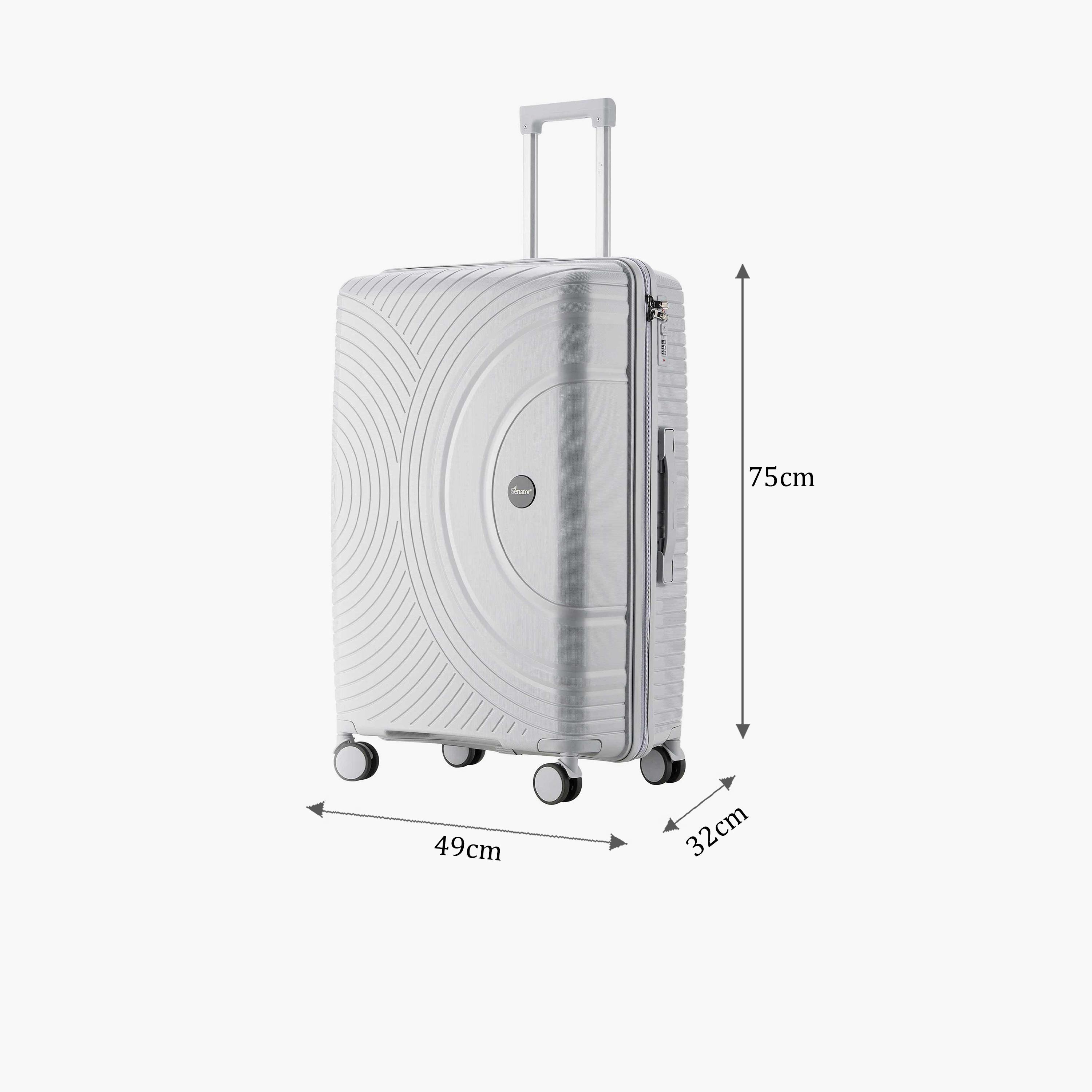 Senator 75 CM Large Check-in Polypropylene Hard Sided 4-Wheeler Spinner Trolley Bag with 3-Digit Combination Lock | KH1010-28-travel-luggagesandbags-luggage-image-2