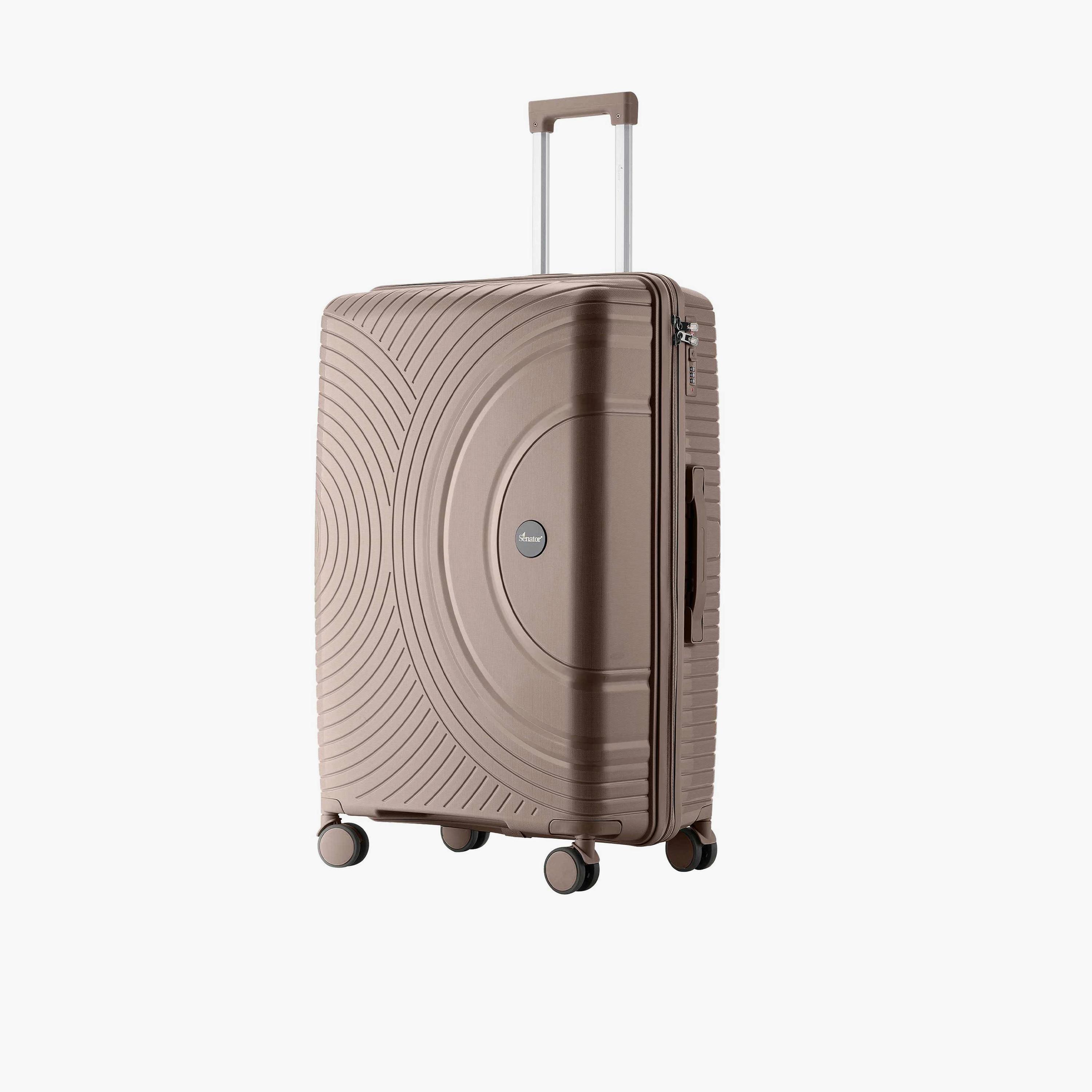 Senator 75 CM Large Check-in Polypropylene Hard Sided 4-Wheeler Spinner Trolley Bag with 3-Digit Combination Lock | KH1010-28-travel-luggagesandbags-luggage-image-1