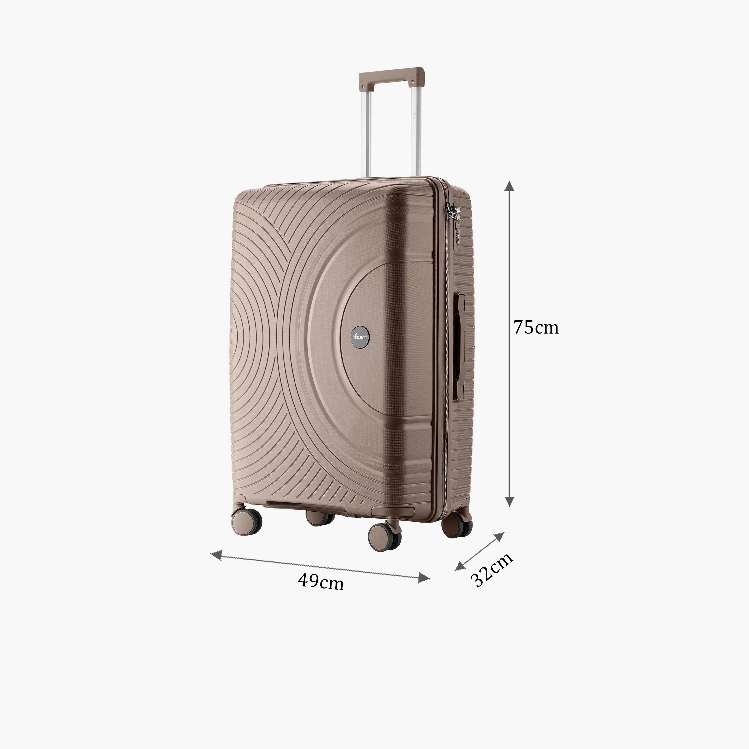 Senator 75 CM Large Check-in Polypropylene Hard Sided 4-Wheeler Spinner Trolley Bag with 3-Digit Combination Lock | KH1010-28-travel-luggagesandbags-luggage-image-2