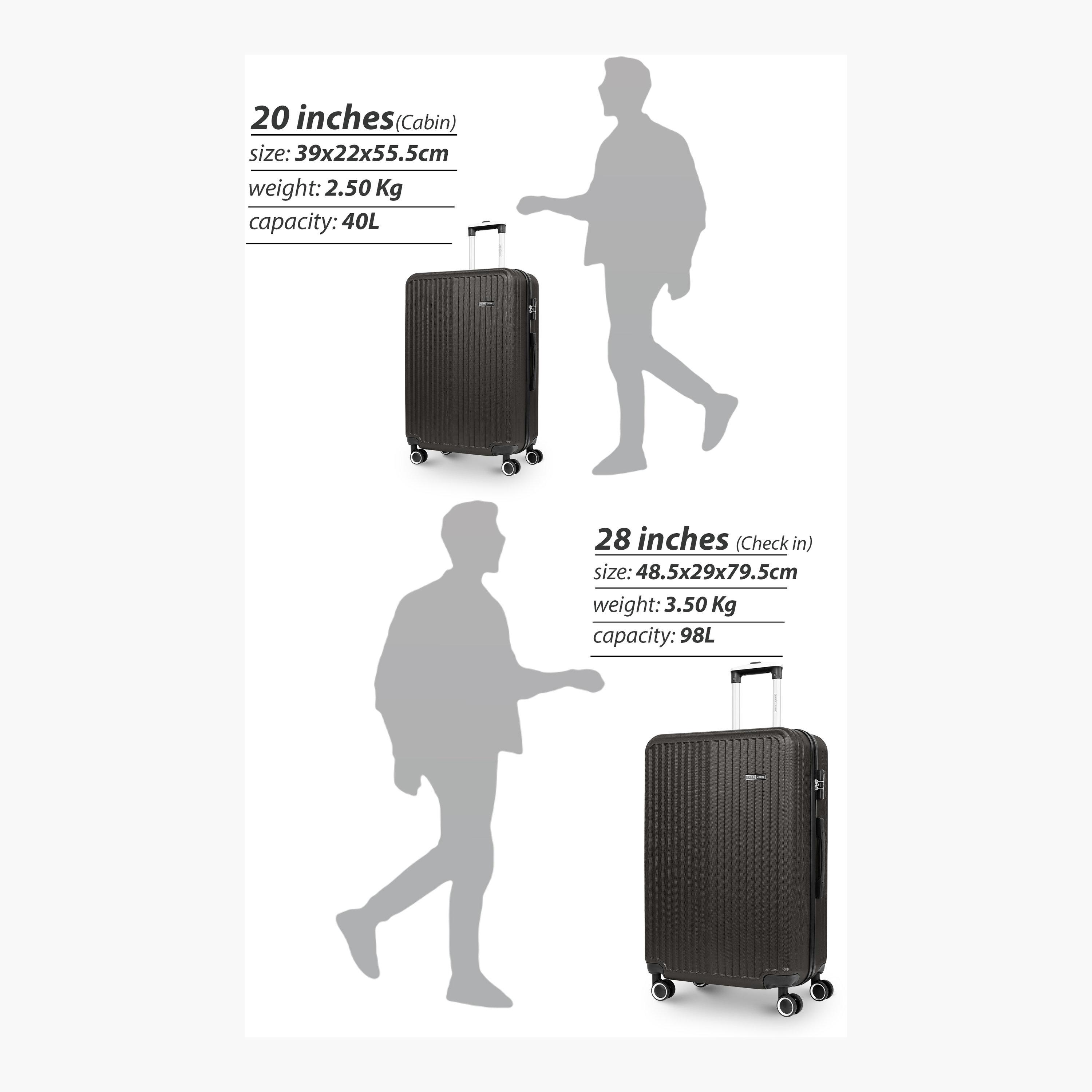 Para John Vertex 55 CM Small Cabin ABS Hard Sided 4-Wheeler Spinner Trolley Bag with Combination Lock | PJTR2045-20-travel-luggagesandbags-luggage-image-4