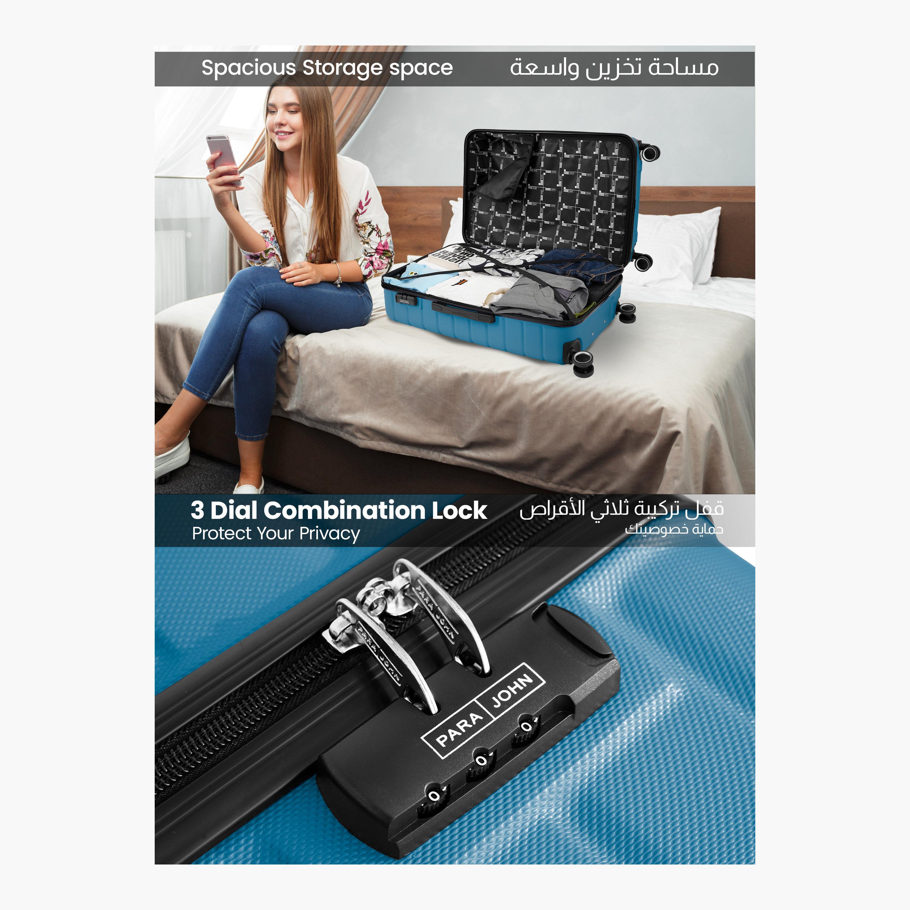 Para John PopGlide 55 CM Small Cabin ABS Hard Sided 4-Wheeler Spinner Trolley Bag with Combination Lock | PJTR2046-20-travel-luggagesandbags-luggage-image-4