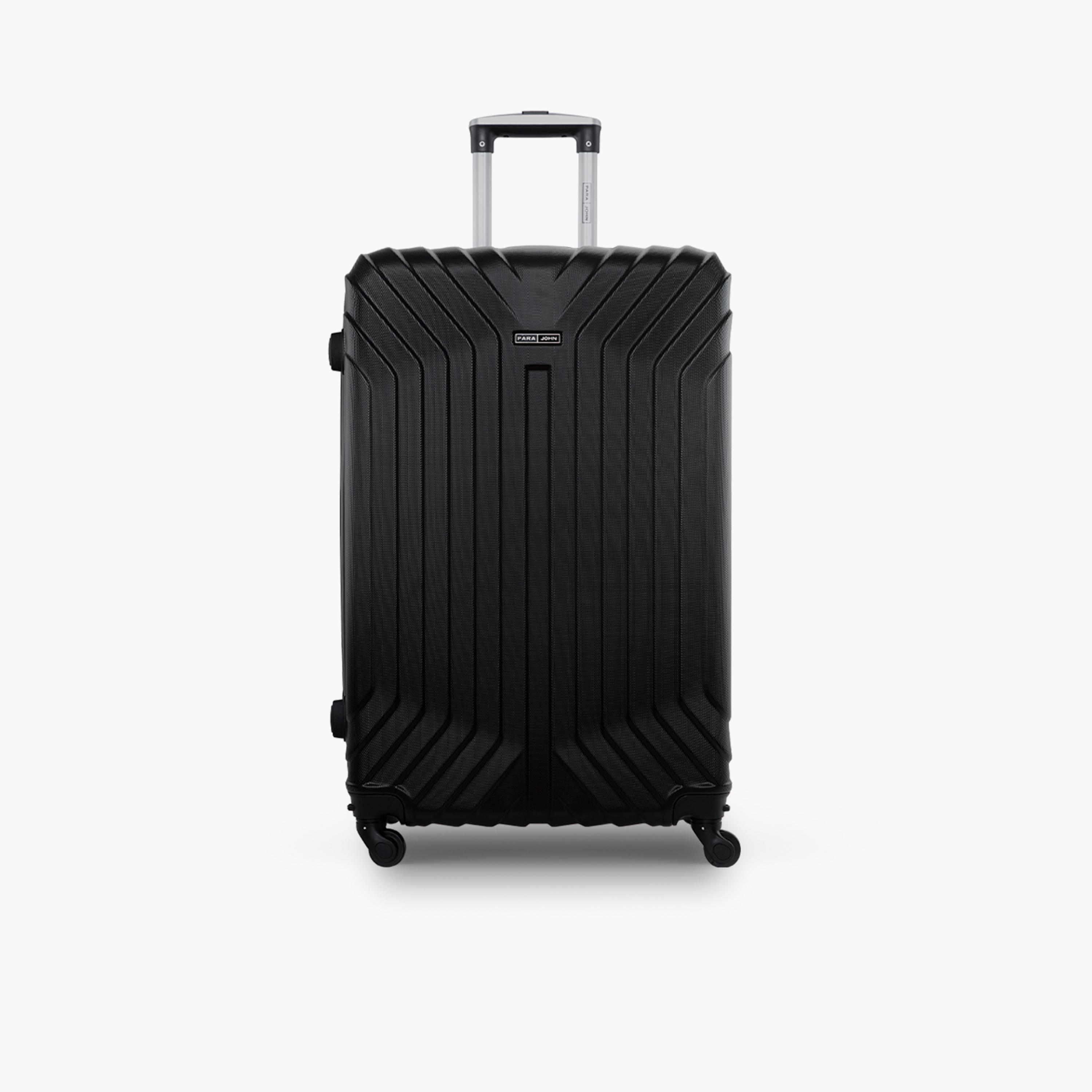 Para John Noir 55 CM Small Cabin ABS Hard Sided 4-Wheeler Spinner Trolley Bag with Combination Lock | PJTR2047-20-travel-luggagesandbags-luggage-image-1