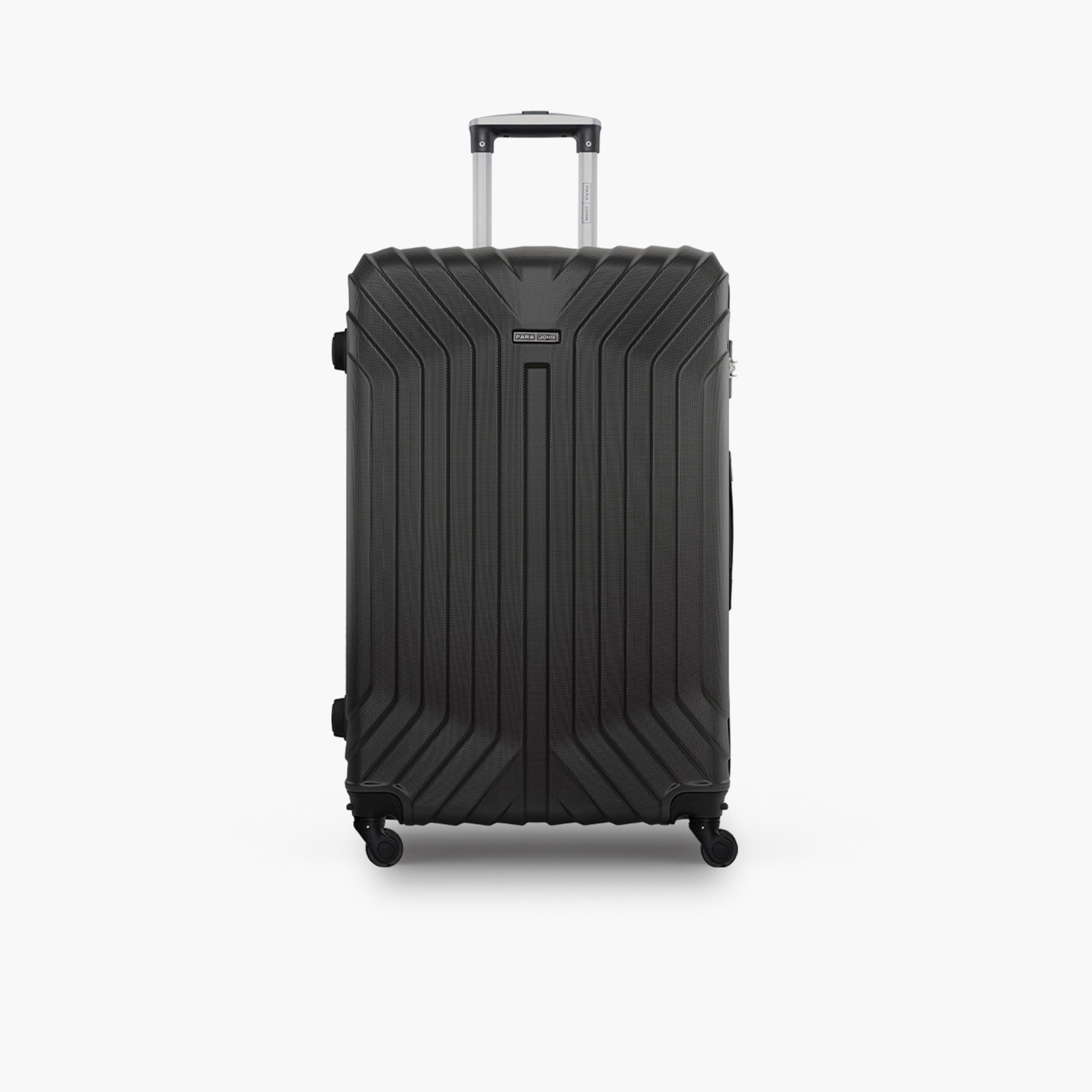 Para John Noir 55 CM Small Cabin ABS Hard Sided 4-Wheeler Spinner Trolley Bag with Combination Lock | PJTR2047-20-travel-luggagesandbags-luggage-image-1