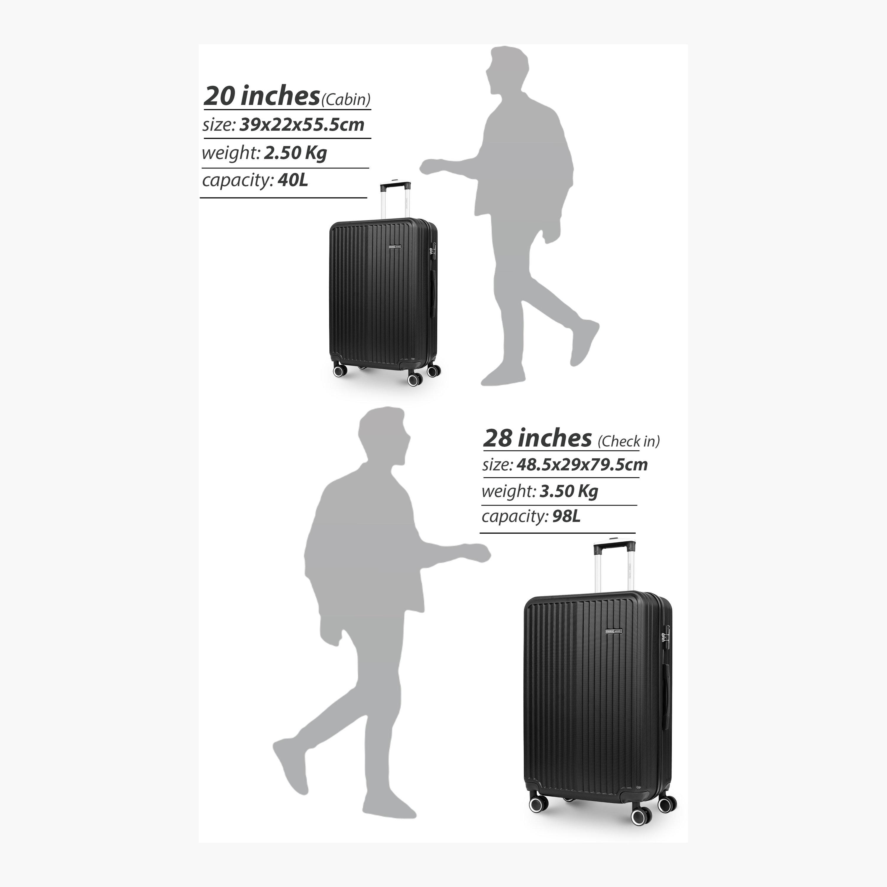 Para John Vertex 76 CM Large Check-in ABS Hard Sided 4-Wheeler Spinner Trolley Bag with Combination Lock | PJTR2045-28-travel-luggagesandbags-luggage-image-5