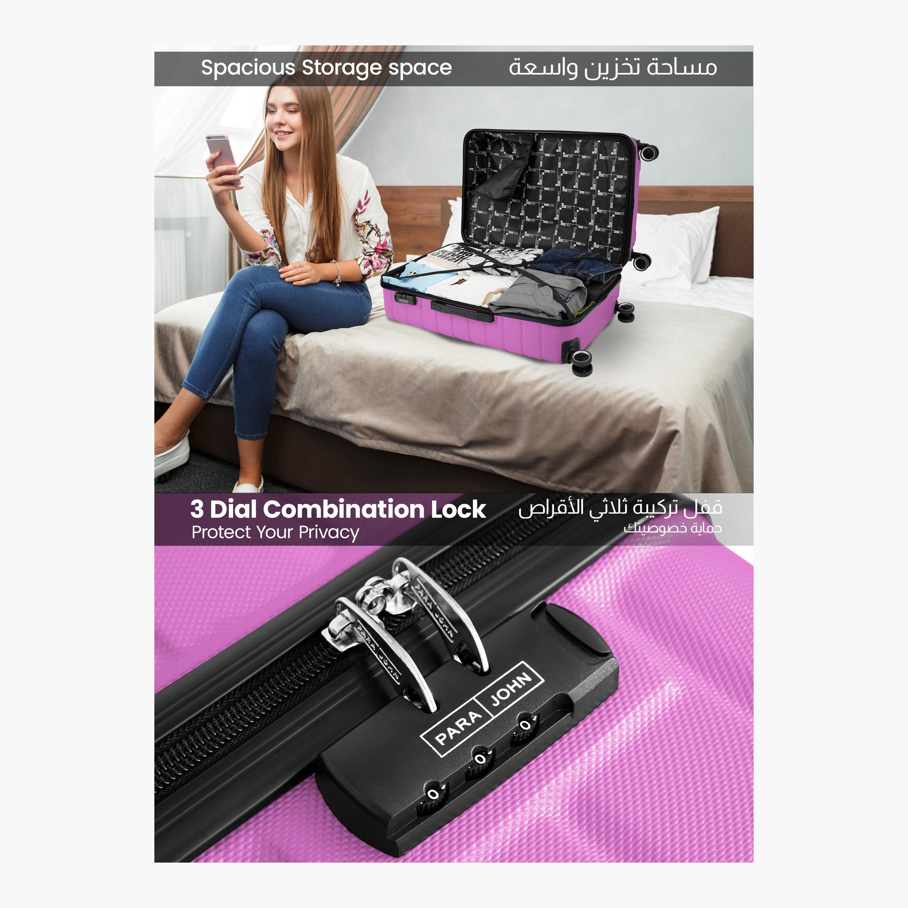 Para John PopGlide 76 CM Large Check-in ABS Hard Sided 4-Wheeler Spinner Trolley Bag with Combination Lock | PJTR2046-28-travel-luggagesandbags-luggage-image-4