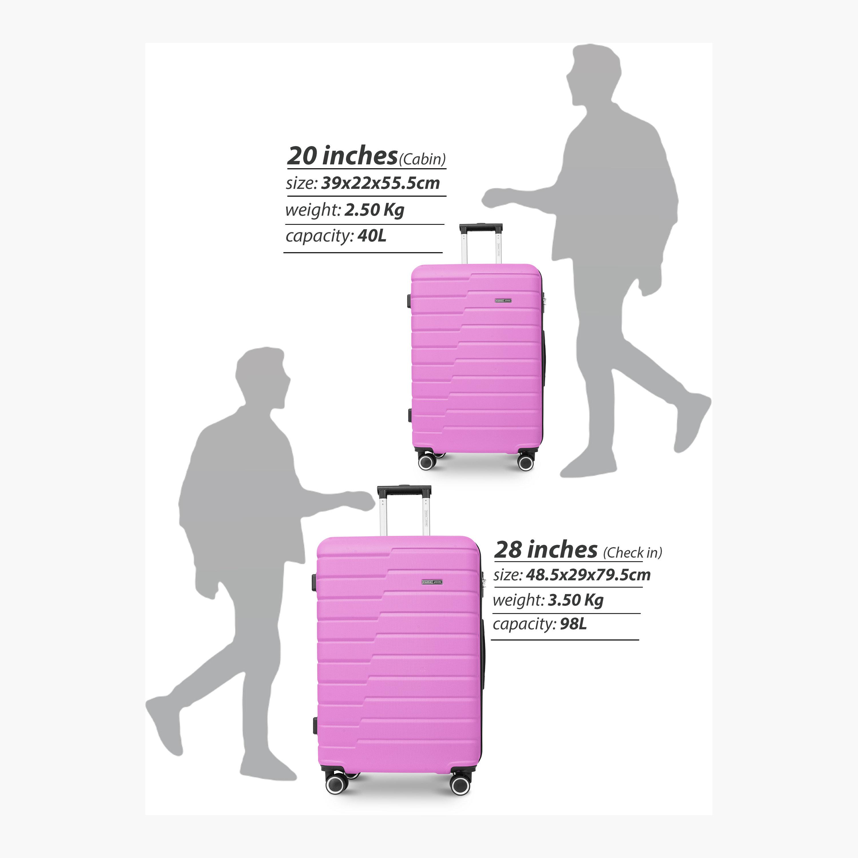 Para John PopGlide 76 CM Large Check-in ABS Hard Sided 4-Wheeler Spinner Trolley Bag with Combination Lock | PJTR2046-28-travel-luggagesandbags-luggage-image-5