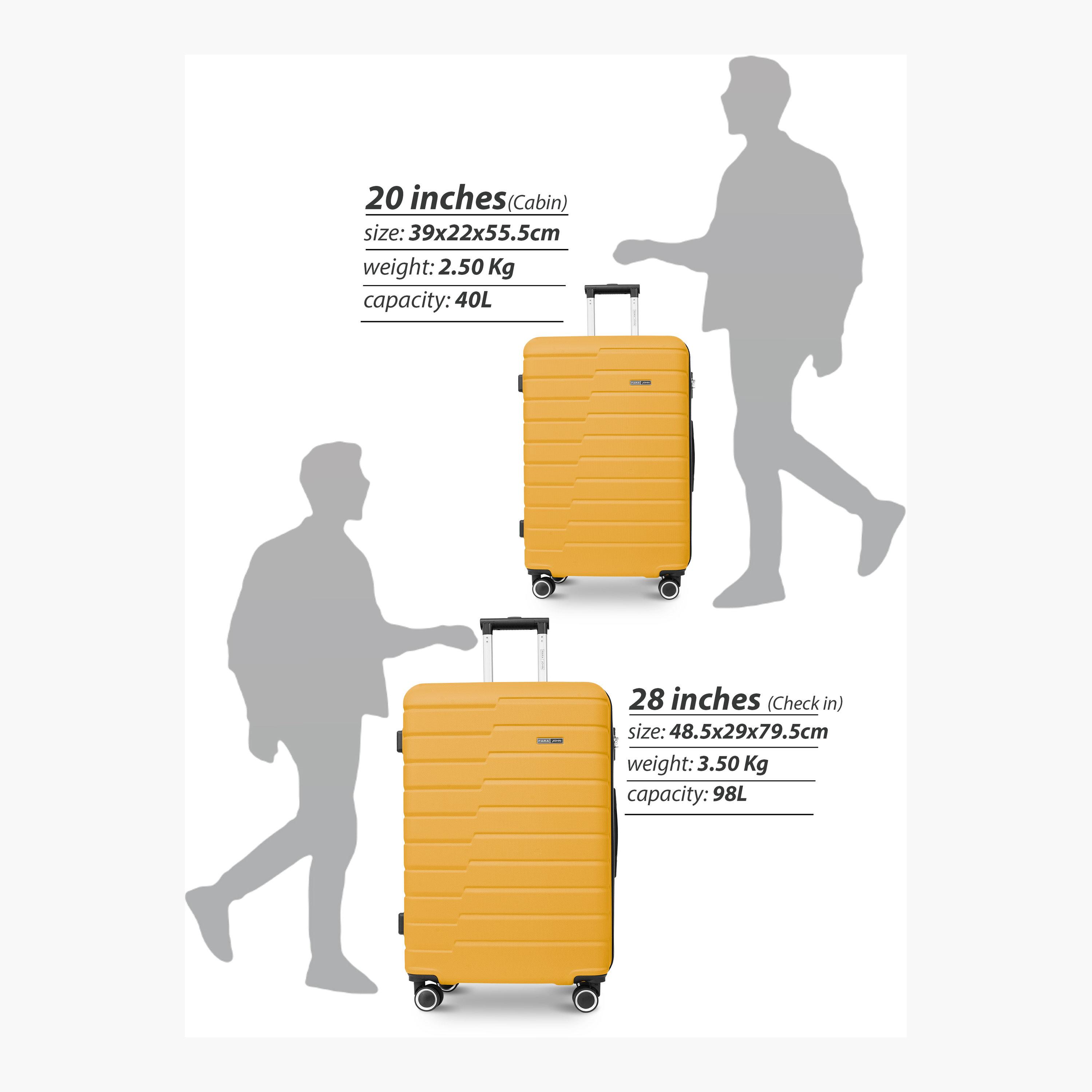 Para John PopGlide 76 CM Large Check-in ABS Hard Sided 4-Wheeler Spinner Trolley Bag with Combination Lock | PJTR2046-28-travel-luggagesandbags-luggage-image-4