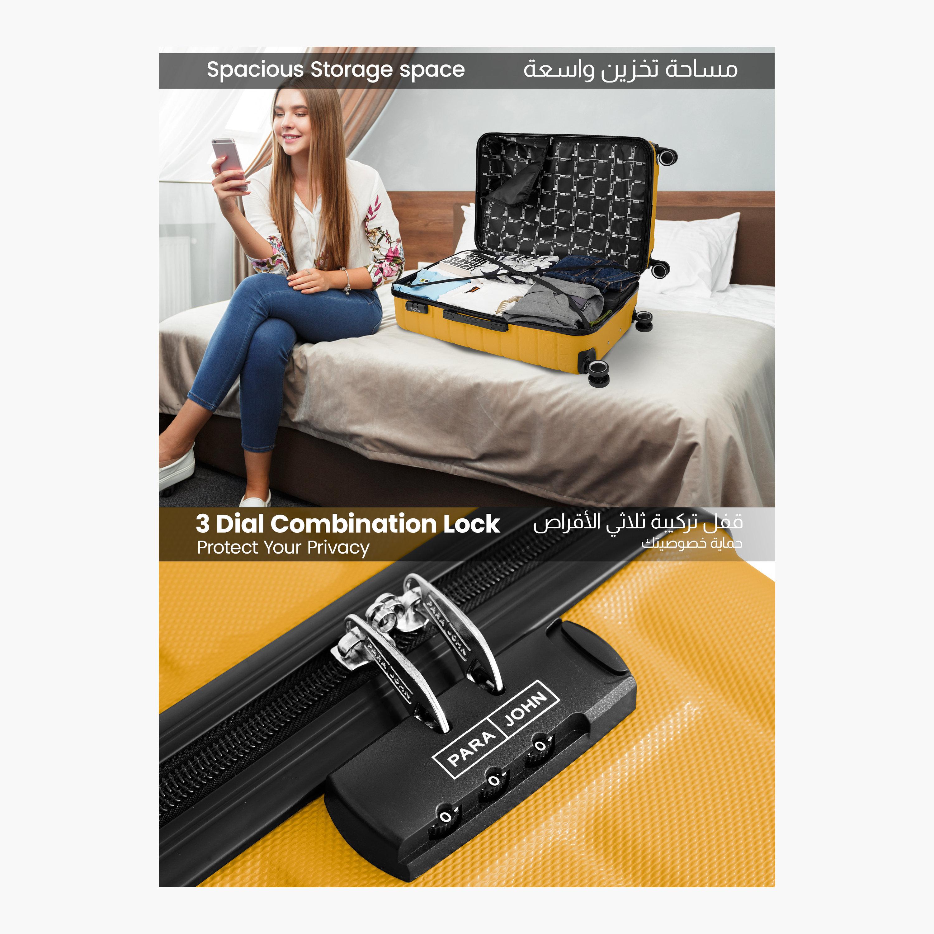 Para John PopGlide 76 CM Large Check-in ABS Hard Sided 4-Wheeler Spinner Trolley Bag with Combination Lock | PJTR2046-28-travel-luggagesandbags-luggage-image-5
