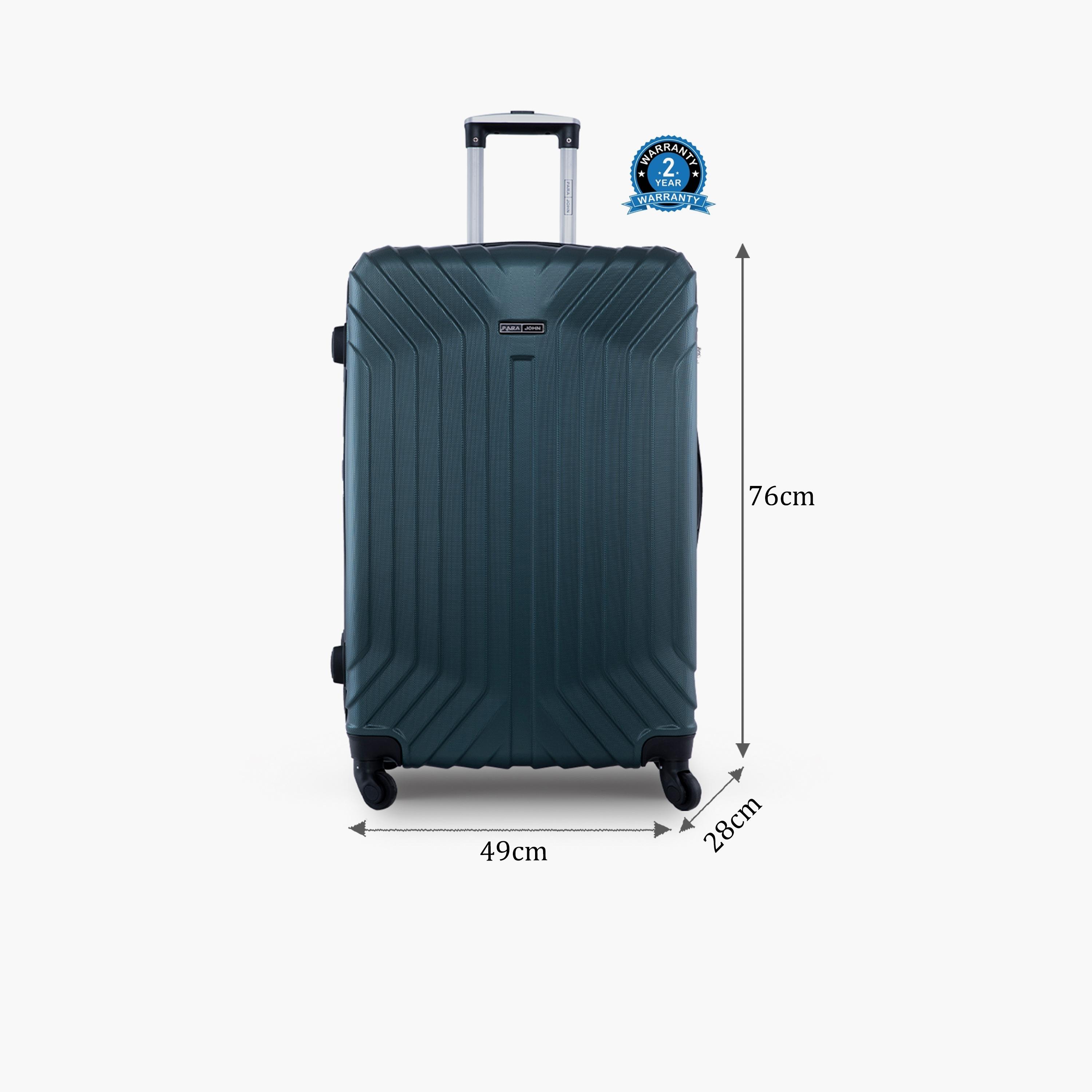 Para John Noir 76 CM Large Check-in ABS Hard Sided 4-Wheeler Spinner Trolley Bag with Combination Lock | PJTR2047-28-travel-luggagesandbags-luggage-image-2