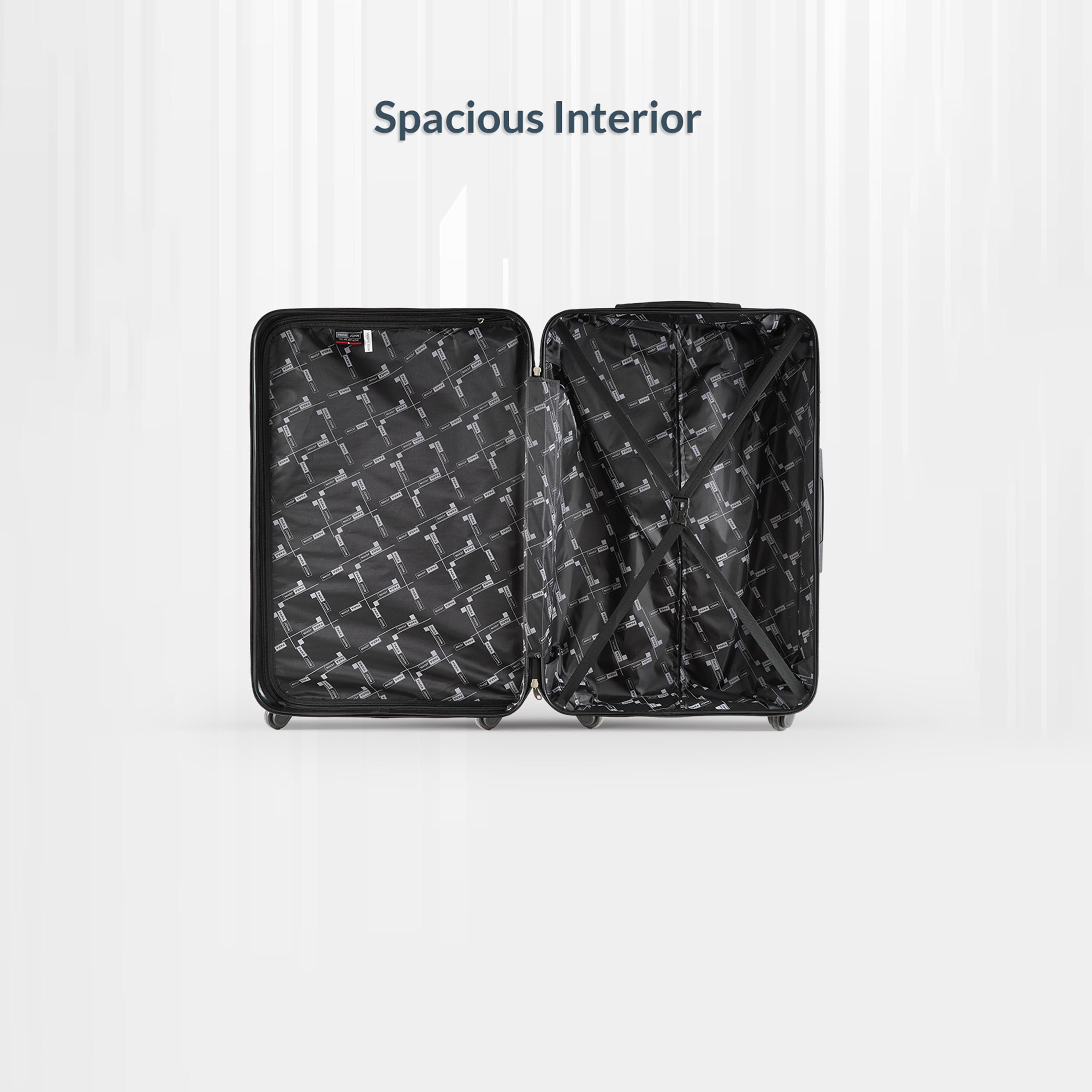 Para John Noir 76 CM Large Check-in ABS Hard Sided 4-Wheeler Spinner Trolley Bag with Combination Lock | PJTR2047-28-travel-luggagesandbags-luggage-image-5