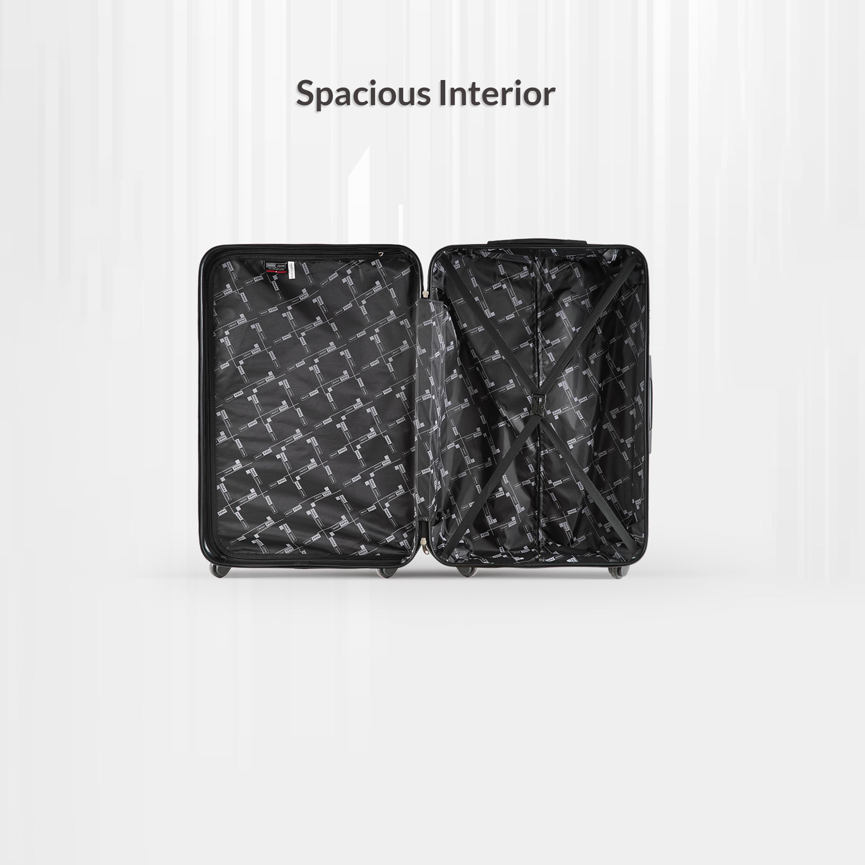 Para John Noir 76 CM Large Check-in ABS Hard Sided 4-Wheeler Spinner Trolley Bag with Combination Lock | PJTR2047-28-travel-luggagesandbags-luggage-image-5