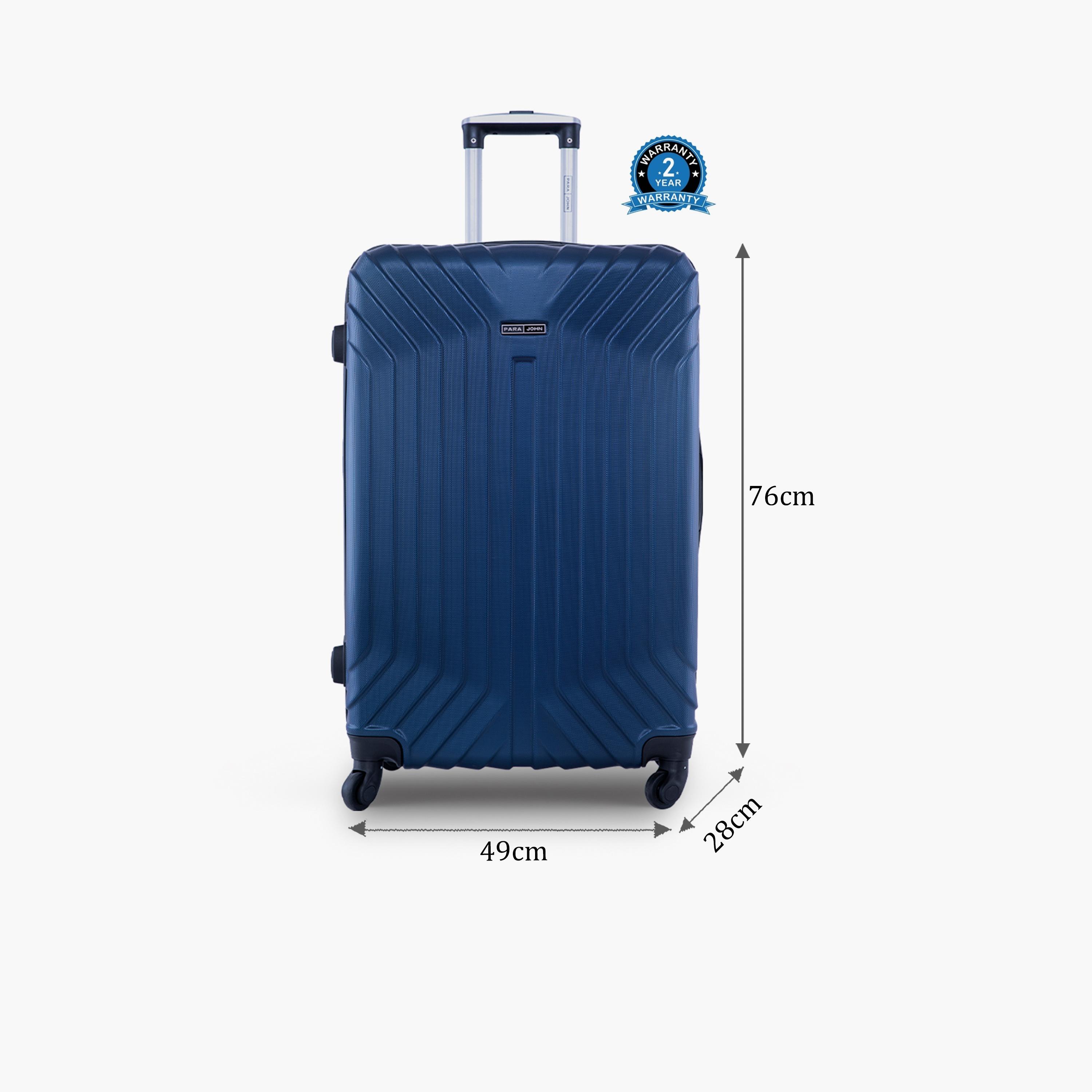 Para John Noir 76 CM Large Check-in ABS Hard Sided 4-Wheeler Spinner Trolley Bag with Combination Lock | PJTR2047-28-travel-luggagesandbags-luggage-image-2