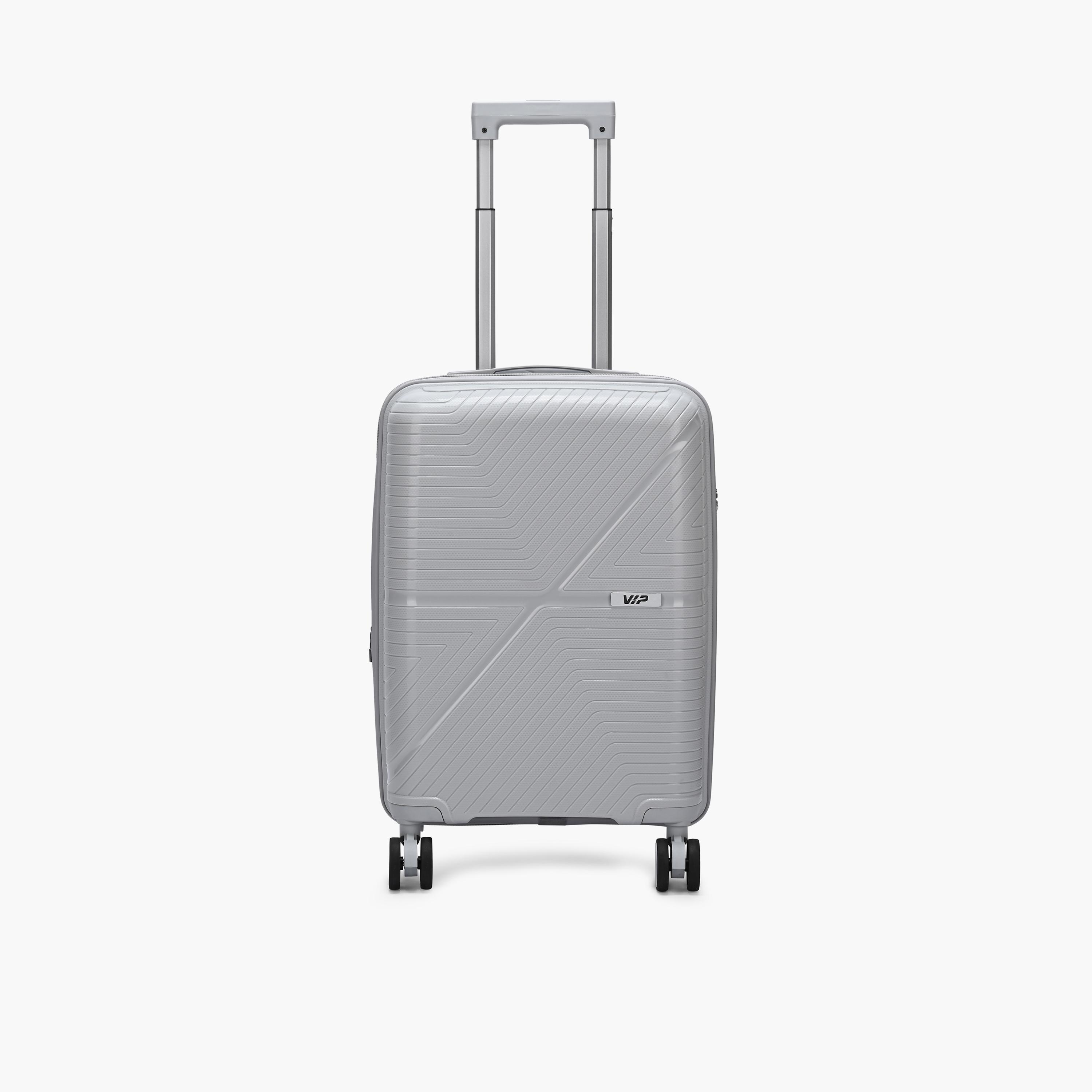 VIP Retreat 55.5 CM Small Cabin Polypropylene Hard Sided 4-Wheeler Spinner Trolley Bag with TSA Lock-travel-luggagesandbags-luggage-image-1