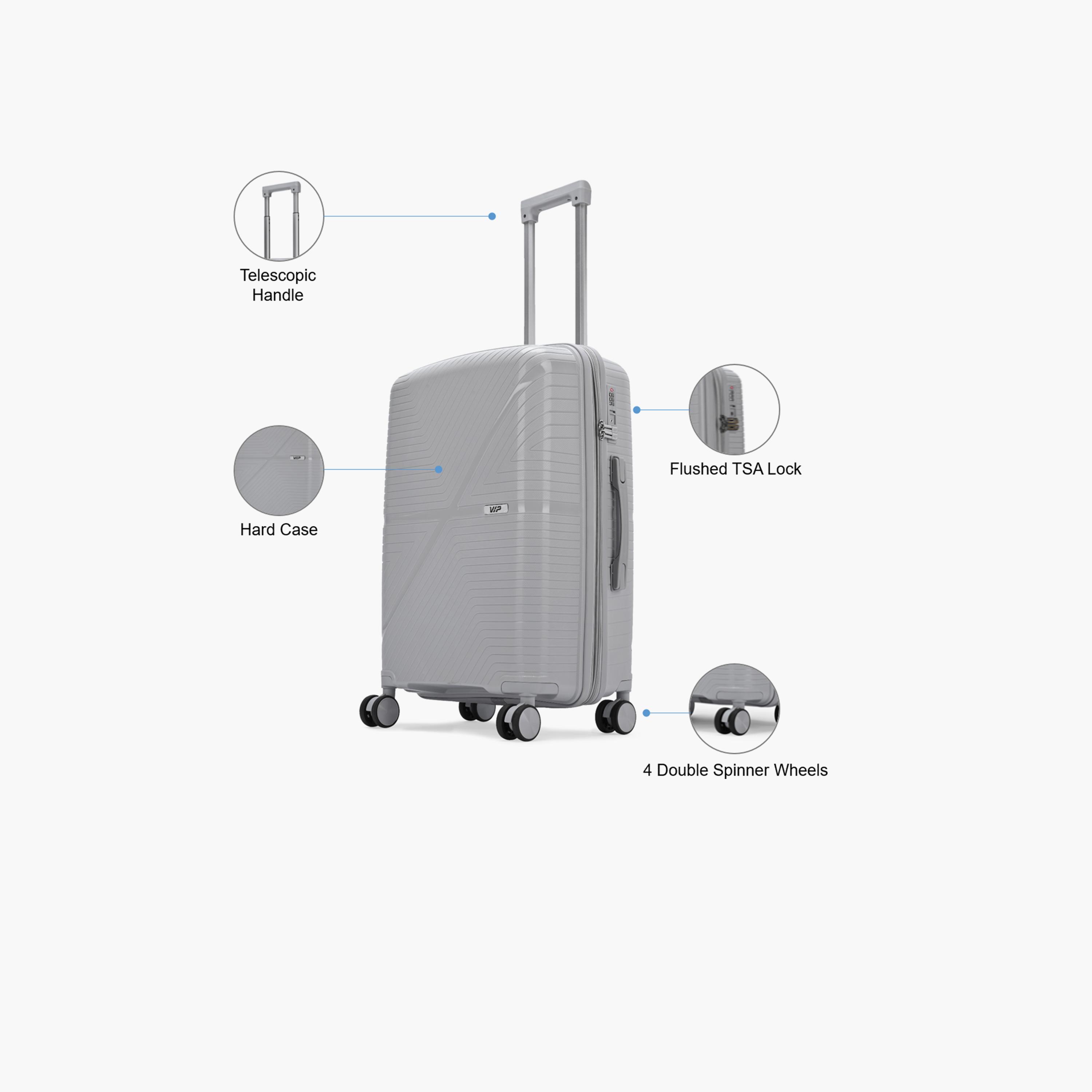 VIP Retreat 65.5 CM Medium Check-in Polypropylene Hard Sided 4-Wheeler Spinner Trolley Bag with TSA Lock-travel-luggagesandbags-luggage-image-3