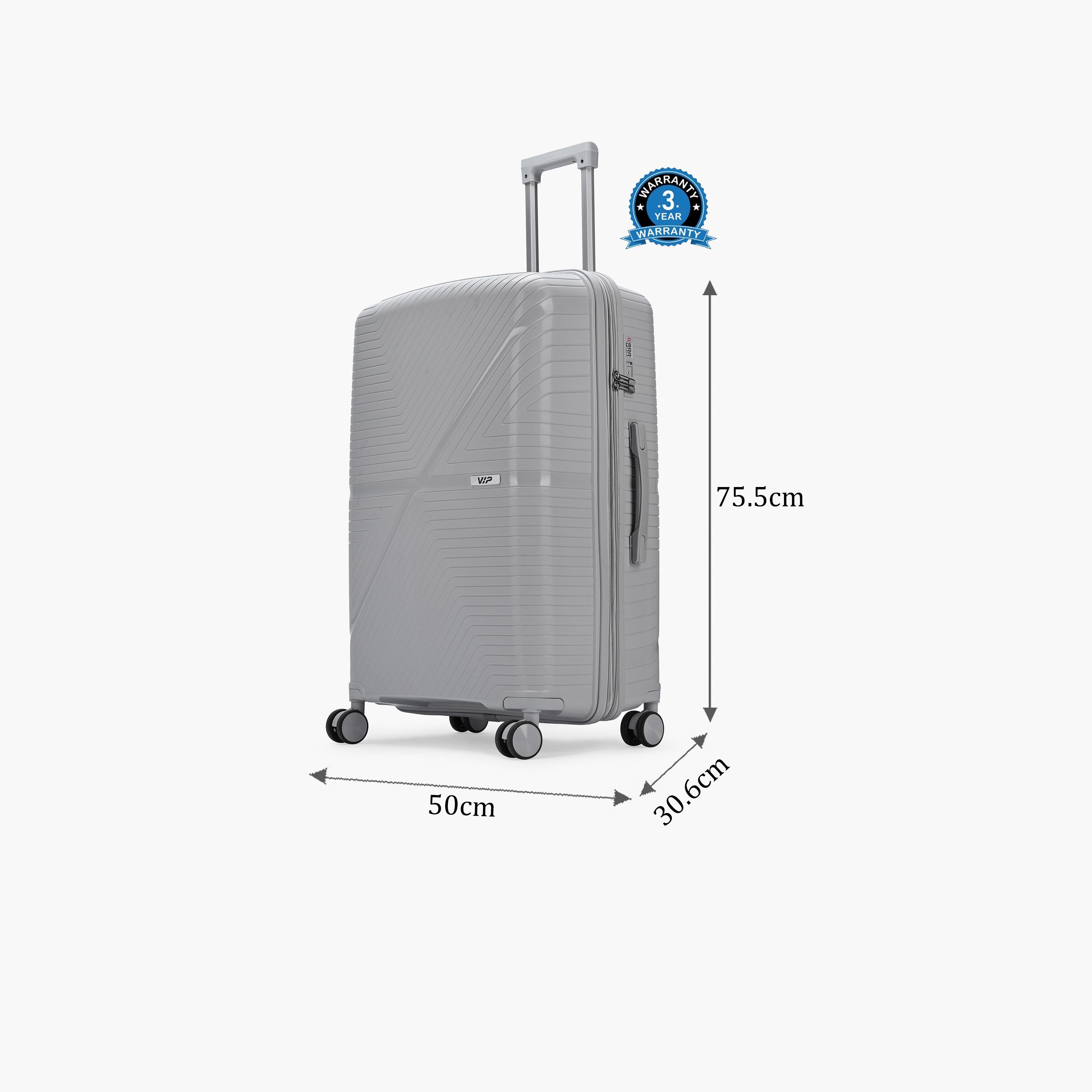 VIP Retreat 75.5 CM Large Check-in Polypropylene Hard Sided 4-Wheeler Spinner Trolley Bag with TSA Lock-travel-luggagesandbags-luggage-image-2
