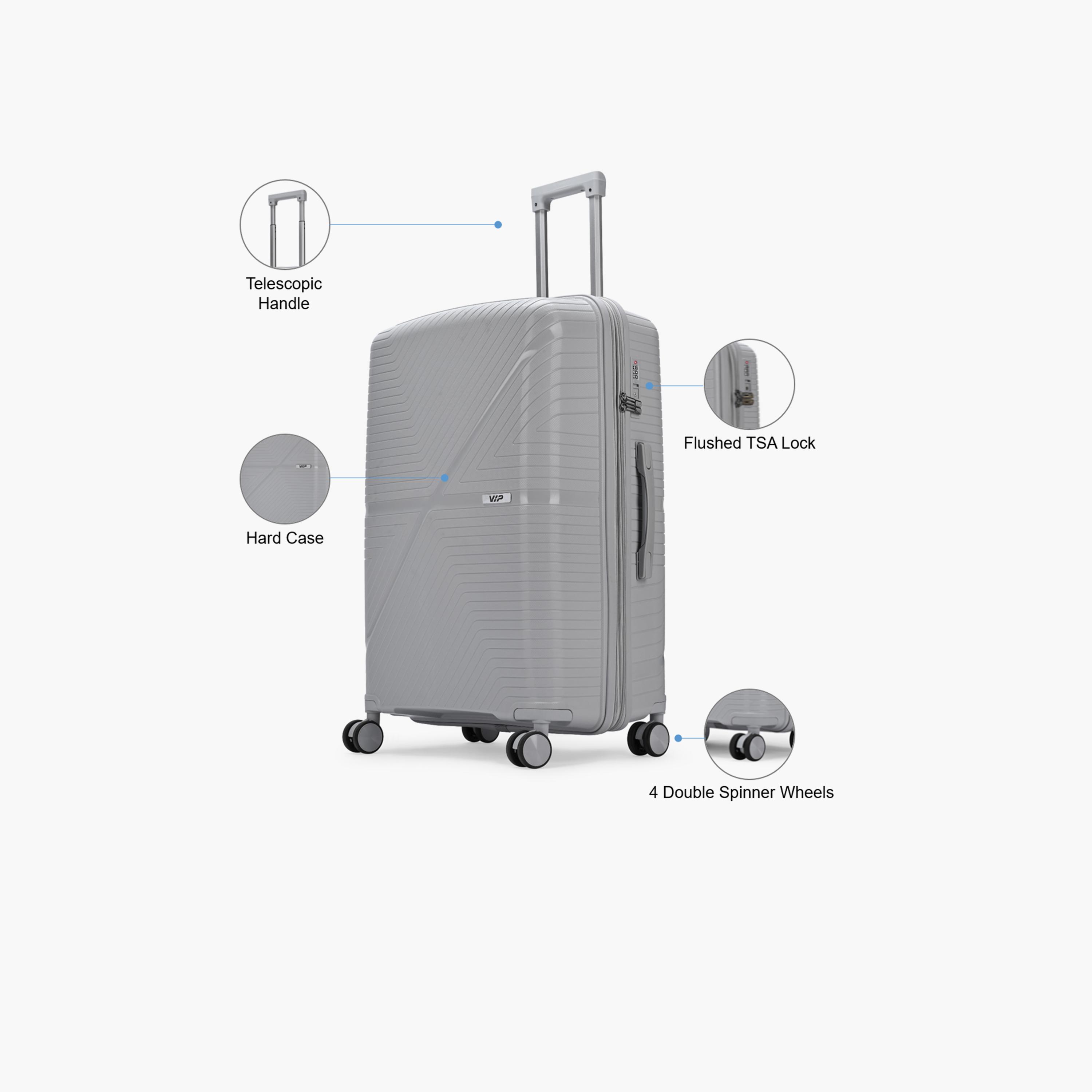 VIP Retreat 75.5 CM Large Check-in Polypropylene Hard Sided 4-Wheeler Spinner Trolley Bag with TSA Lock-travel-luggagesandbags-luggage-image-3