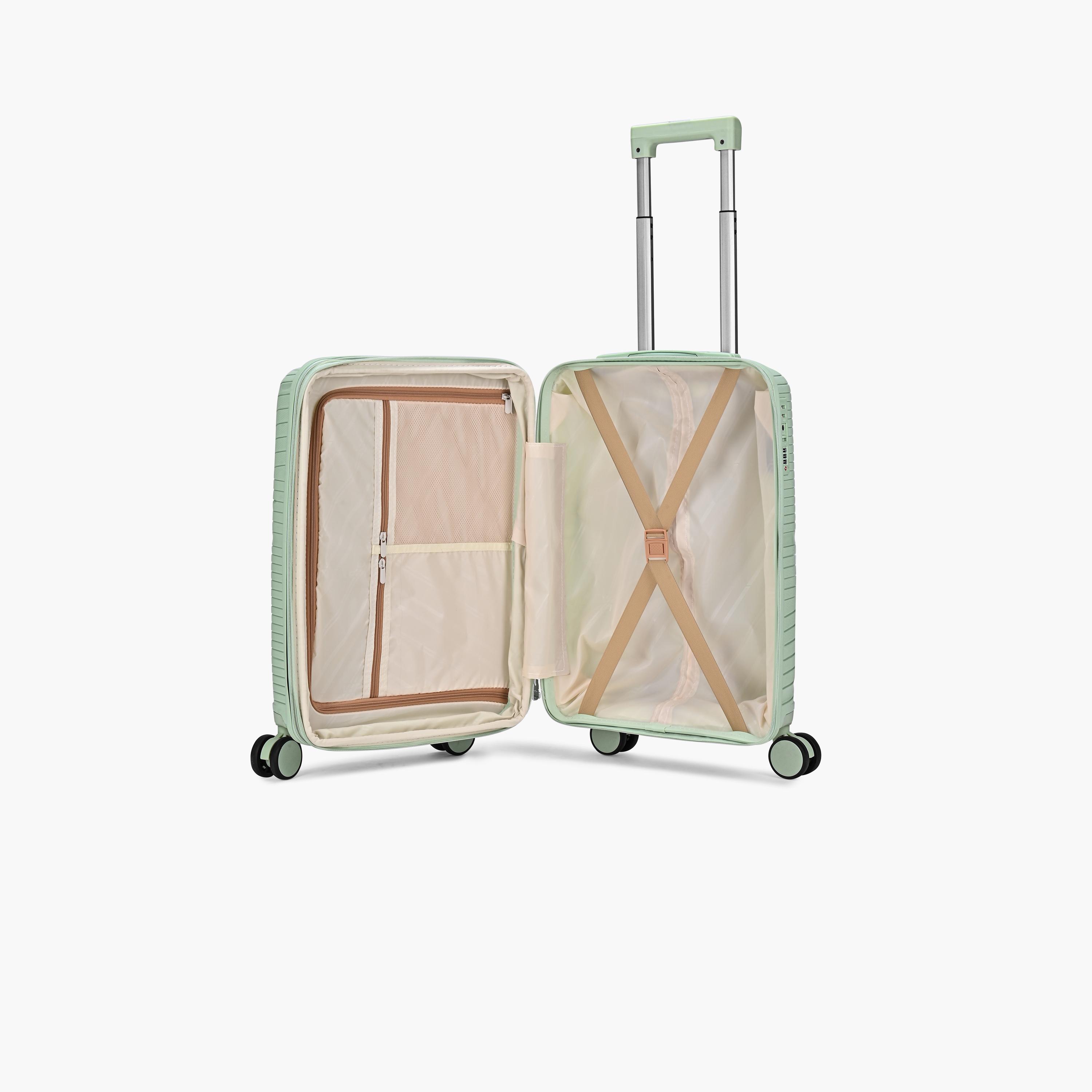 VIP Retreat Set of 3 Polypropylene Hard Sided 4-Wheeler Spinner Trolley Bag with TSA Lock-travel-luggagesandbags-luggage-image-9