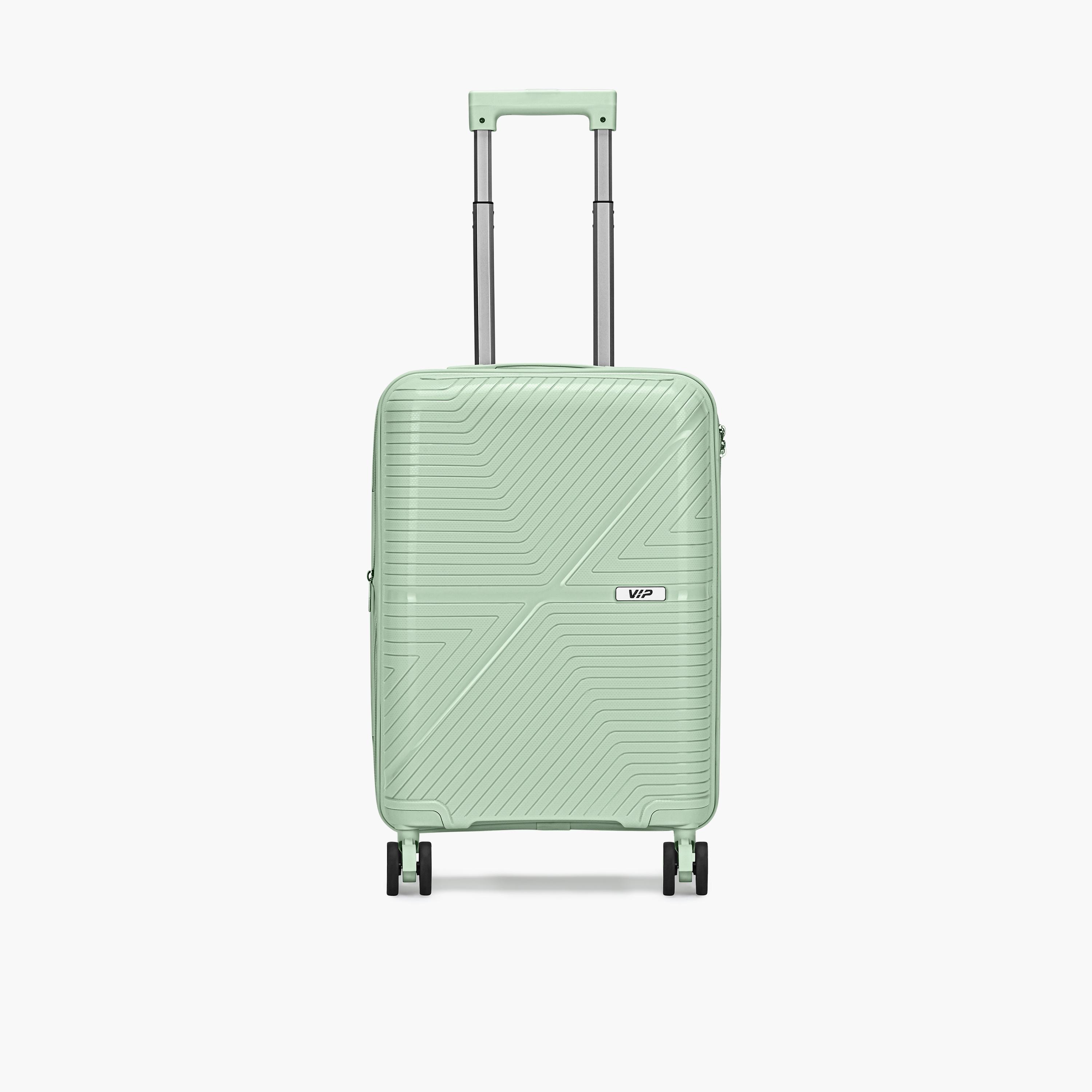 VIP Retreat 55.5 CM Small Cabin Polypropylene Hard Sided 4-Wheeler Spinner Trolley Bag with TSA Lock-travel-luggagesandbags-luggage-image-1