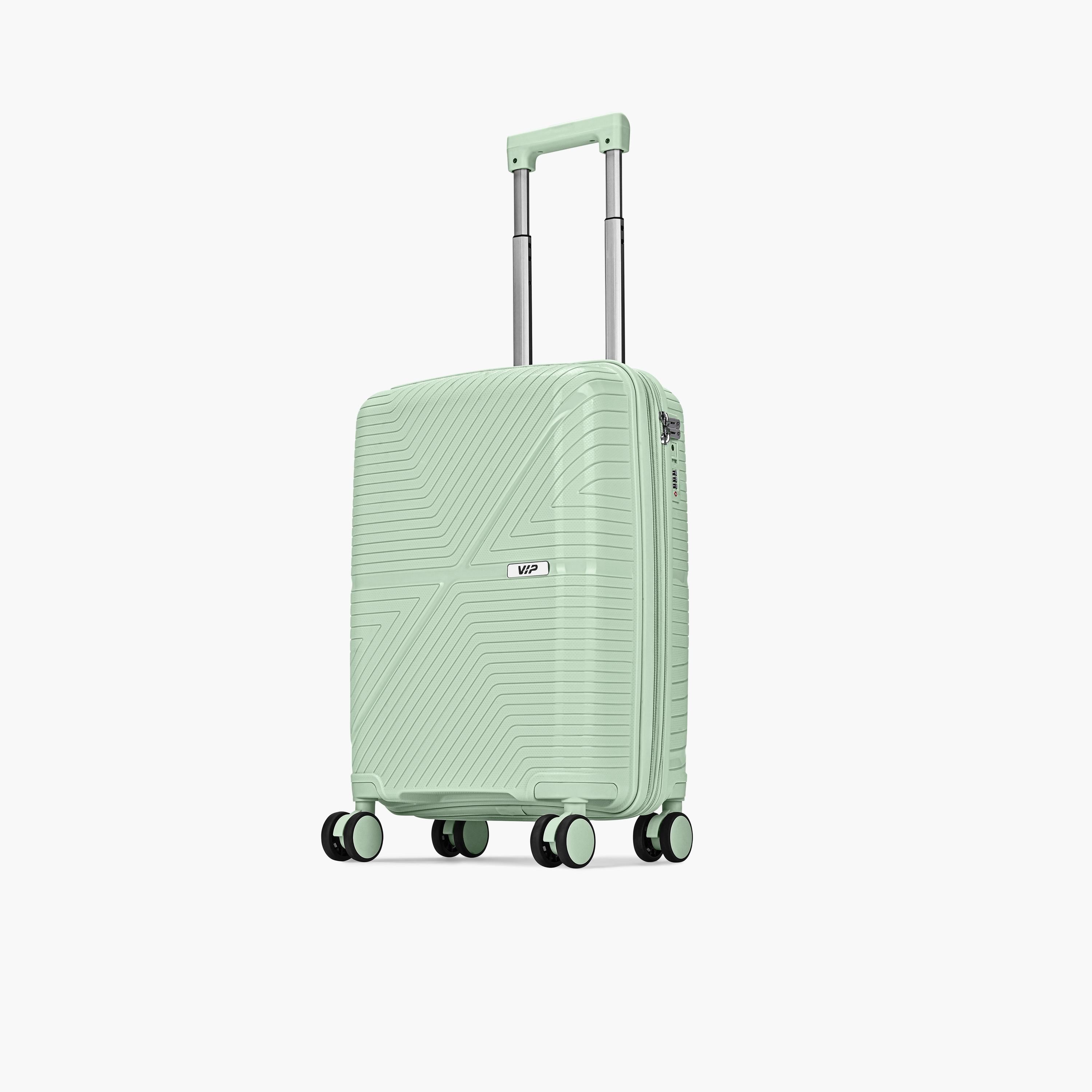 VIP Retreat 55.5 CM Small Cabin Polypropylene Hard Sided 4-Wheeler Spinner Trolley Bag with TSA Lock-travel-luggagesandbags-luggage-image-5