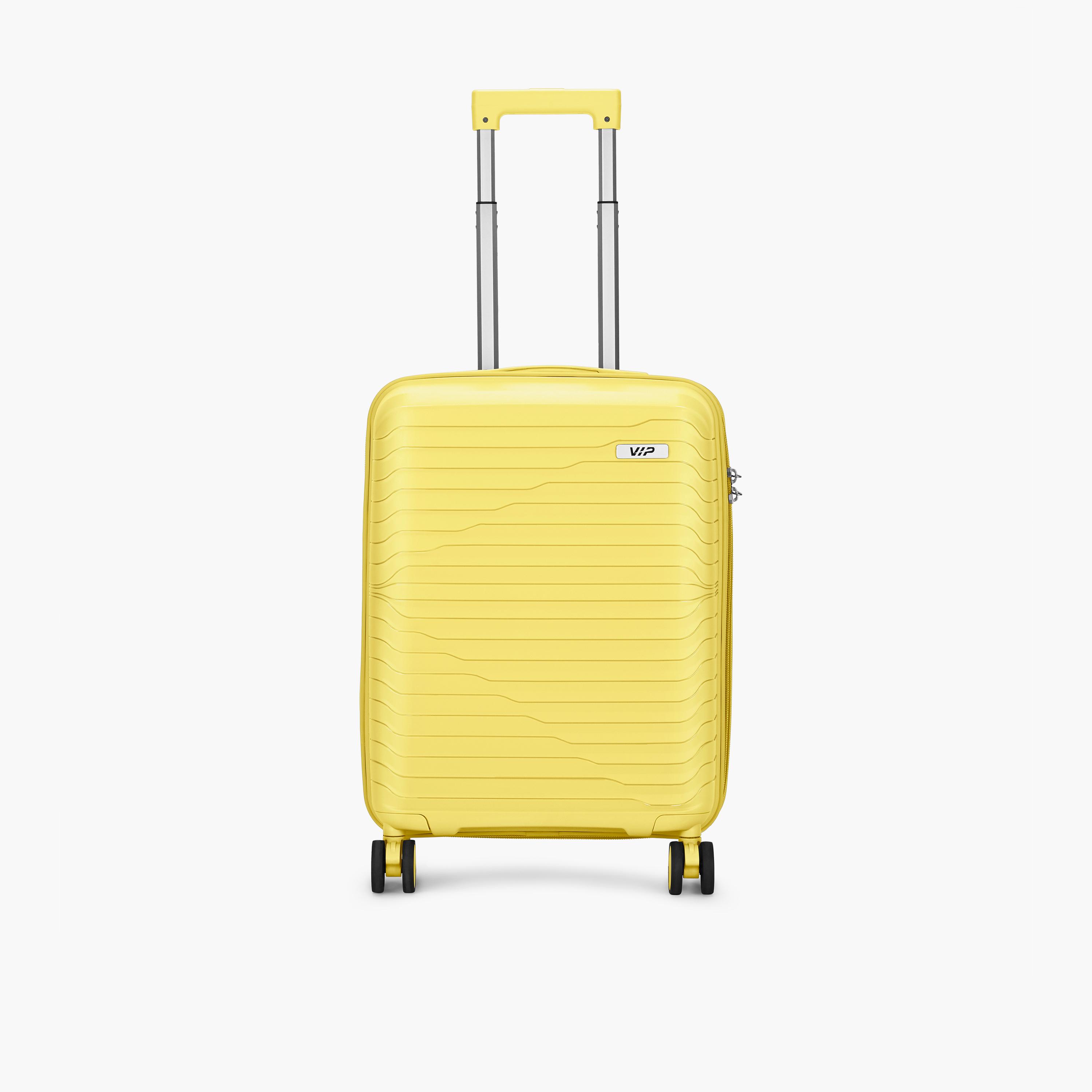VIP Tourage 55.5 CM Small Cabin Polypropylene Hard Sided 4-Wheeler Spinner Trolley Bag with TSA Lock-travel-luggagesandbags-luggage-image-1
