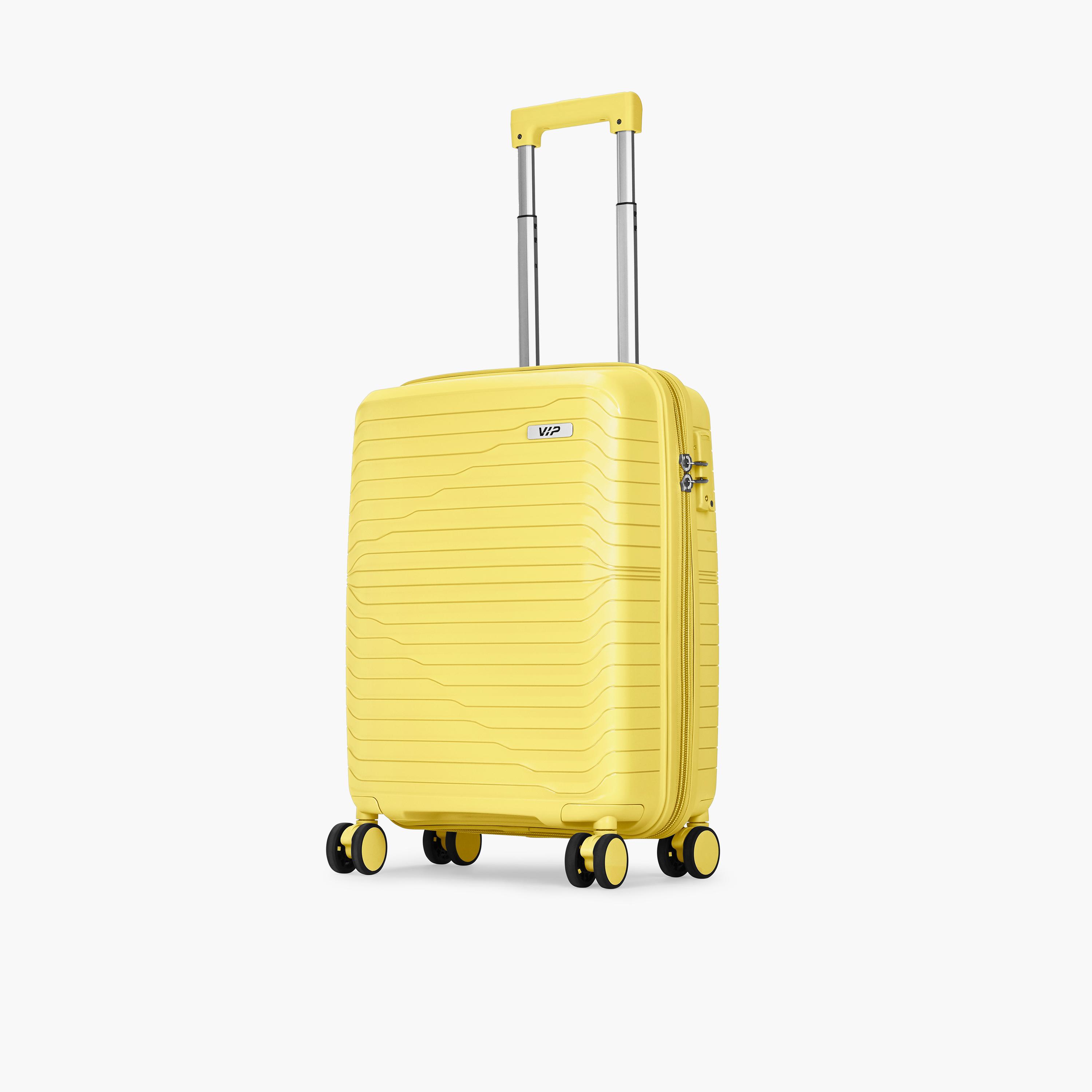 VIP Tourage 55.5 CM Small Cabin Polypropylene Hard Sided 4-Wheeler Spinner Trolley Bag with TSA Lock-travel-luggagesandbags-luggage-image-5
