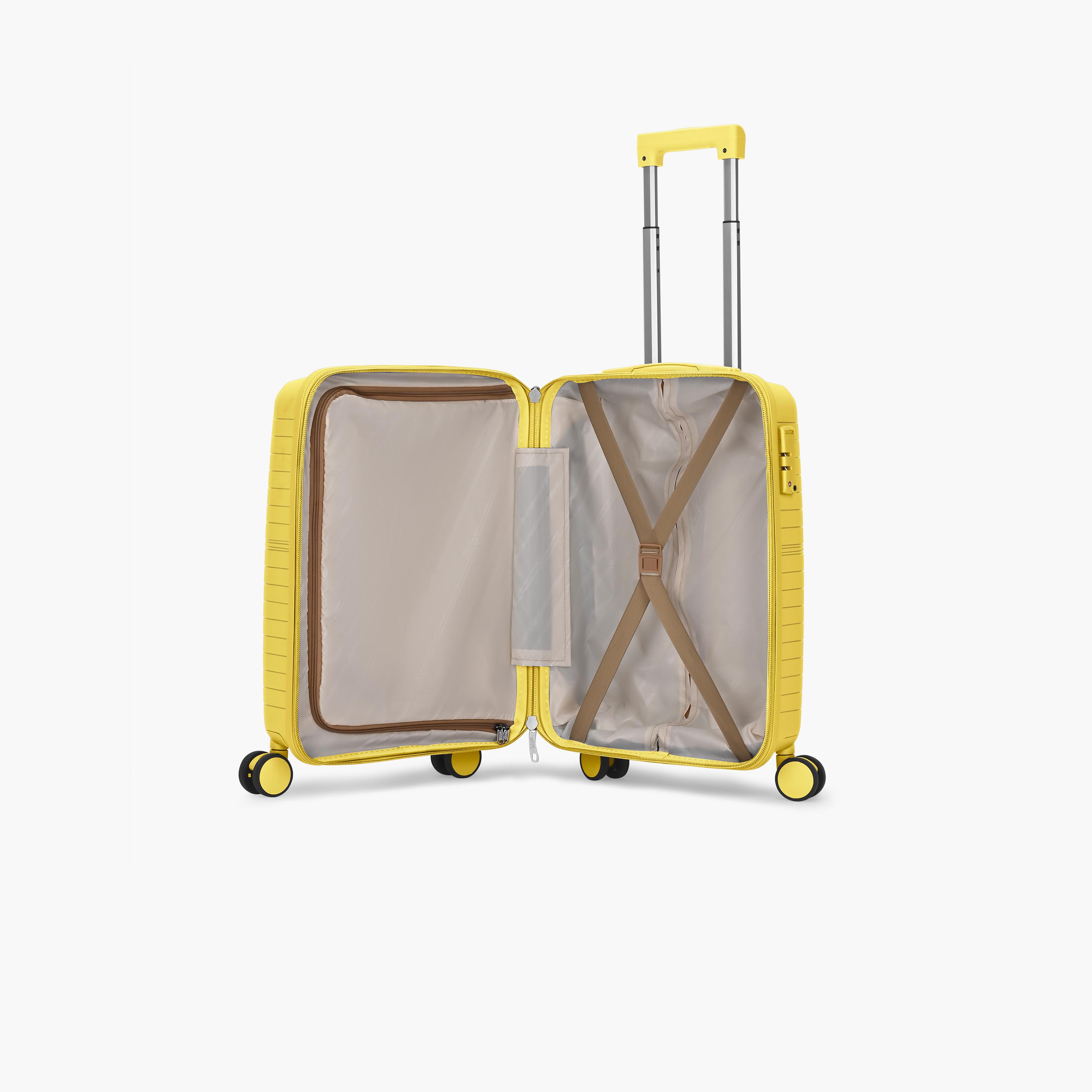 VIP Tourage 55.5 CM Small Cabin Polypropylene Hard Sided 4-Wheeler Spinner Trolley Bag with TSA Lock-travel-luggagesandbags-luggage-image-6