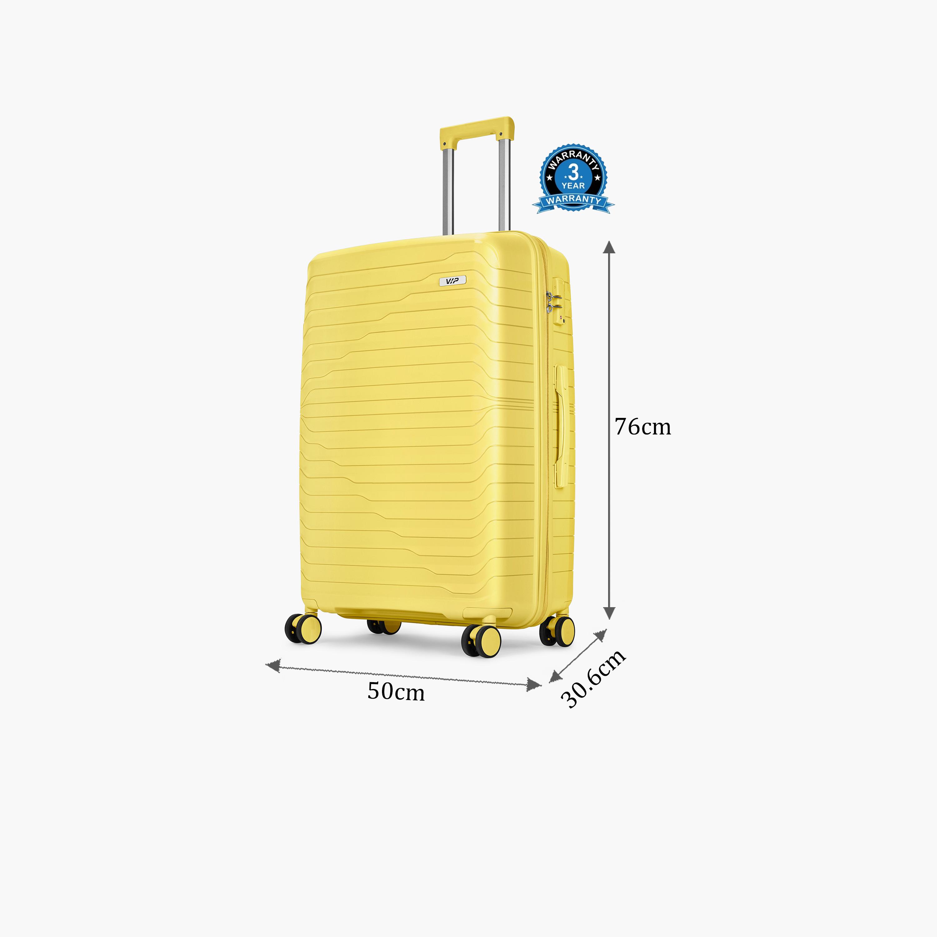 VIP Tourage 76 CM Medium Check-in Polypropylene Hard Sided 4-Wheeler Spinner Trolley Bag with TSA Lock-travel-luggagesandbags-luggage-image-2