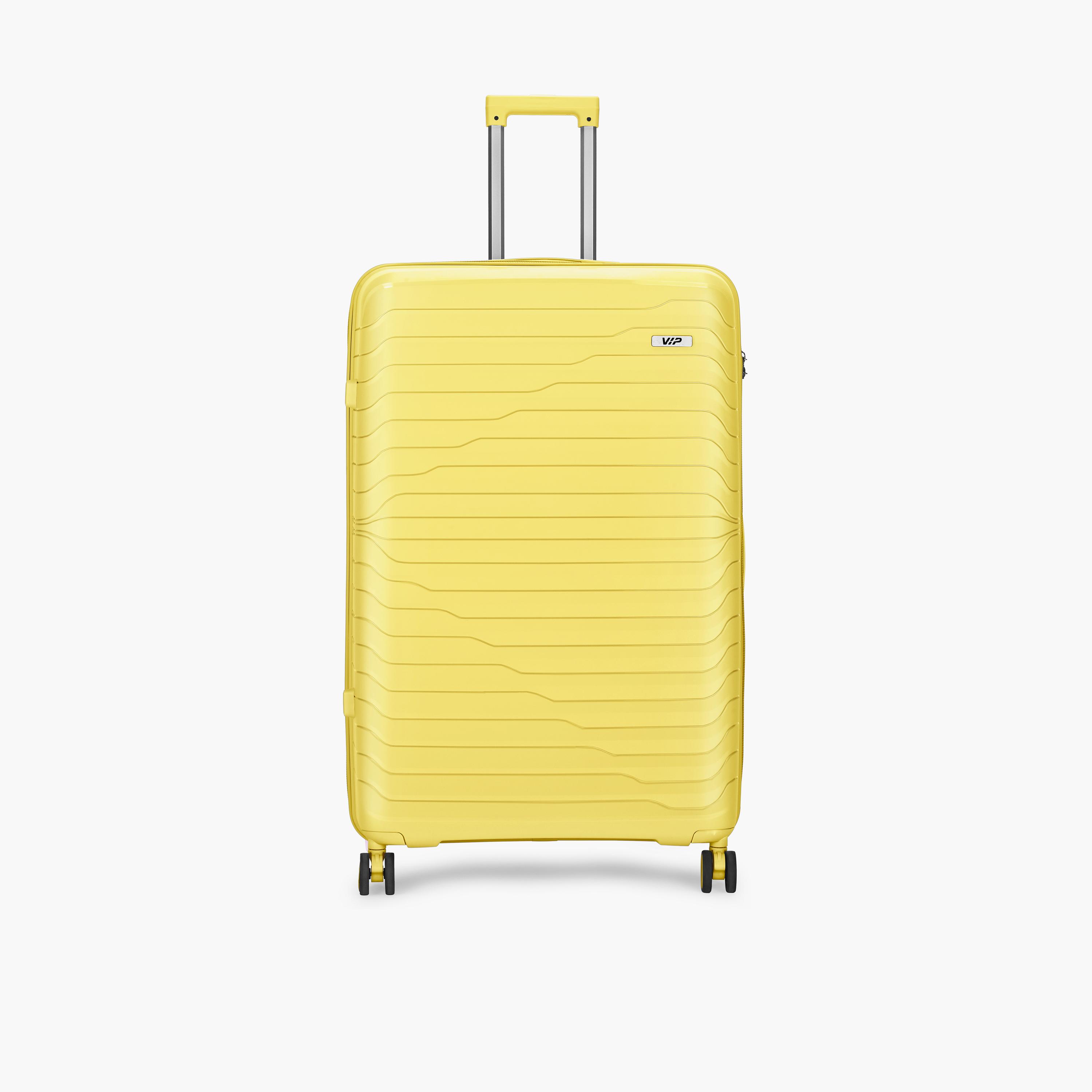 VIP Tourage 86 CM Large Check-in Polypropylene Hard Sided 4-Wheeler Spinner Trolley Bag with TSA Lock-travel-luggagesandbags-luggage-image-1