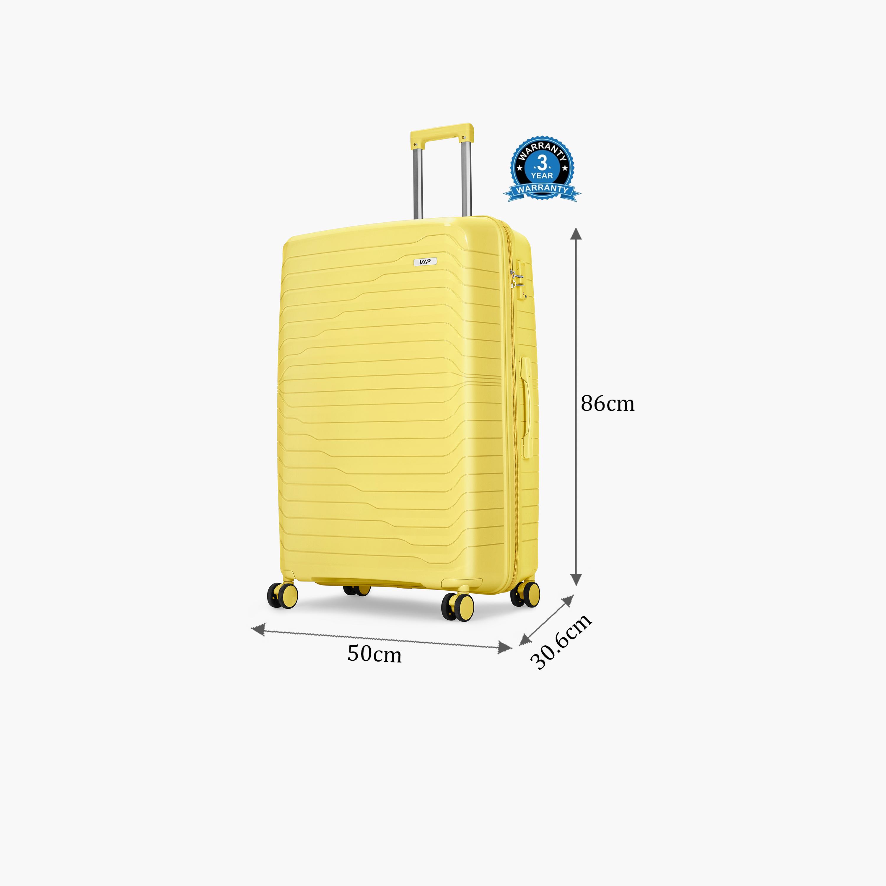 VIP Tourage 86 CM Large Check-in Polypropylene Hard Sided 4-Wheeler Spinner Trolley Bag with TSA Lock-travel-luggagesandbags-luggage-image-2