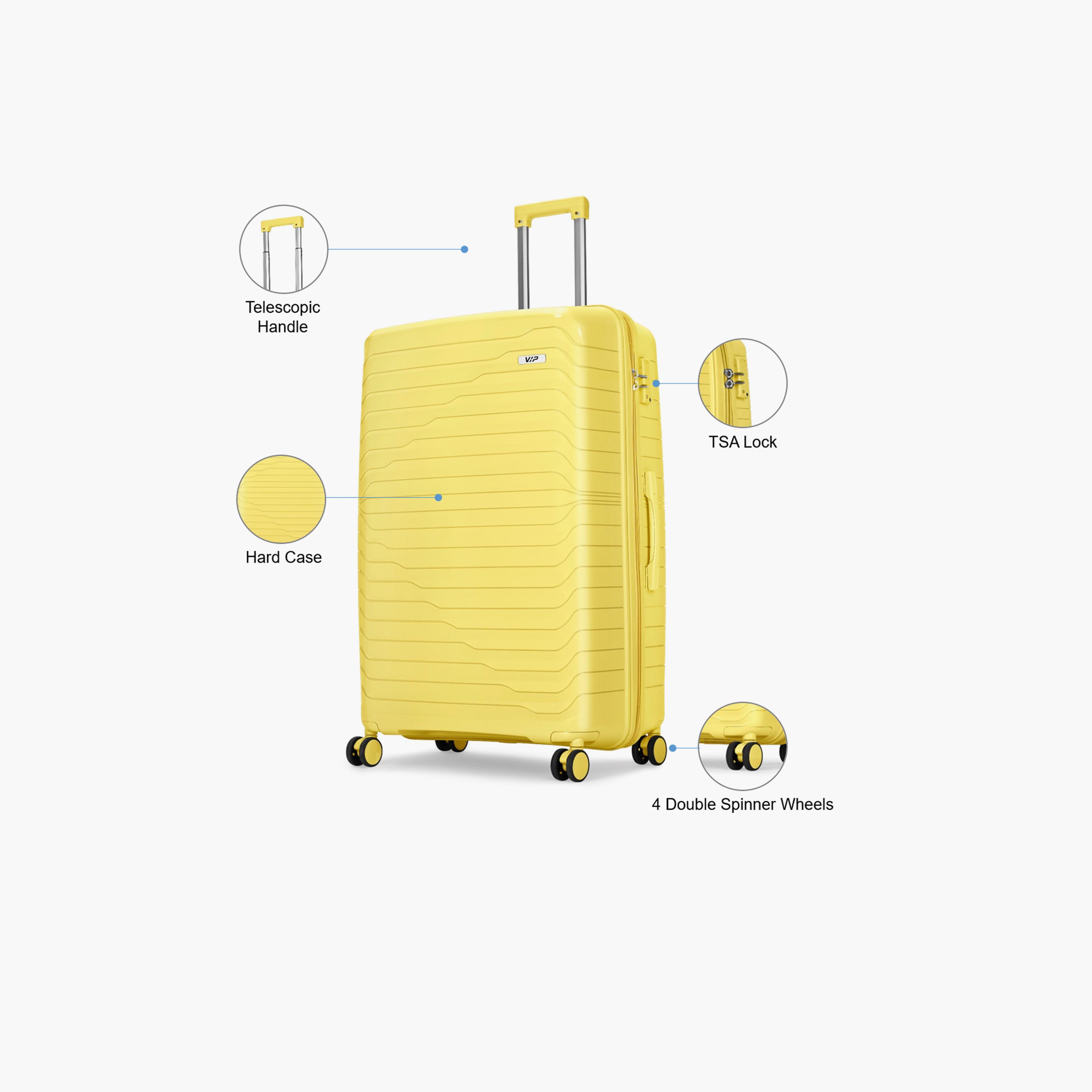 VIP Tourage 86 CM Large Check-in Polypropylene Hard Sided 4-Wheeler Spinner Trolley Bag with TSA Lock-travel-luggagesandbags-luggage-image-3