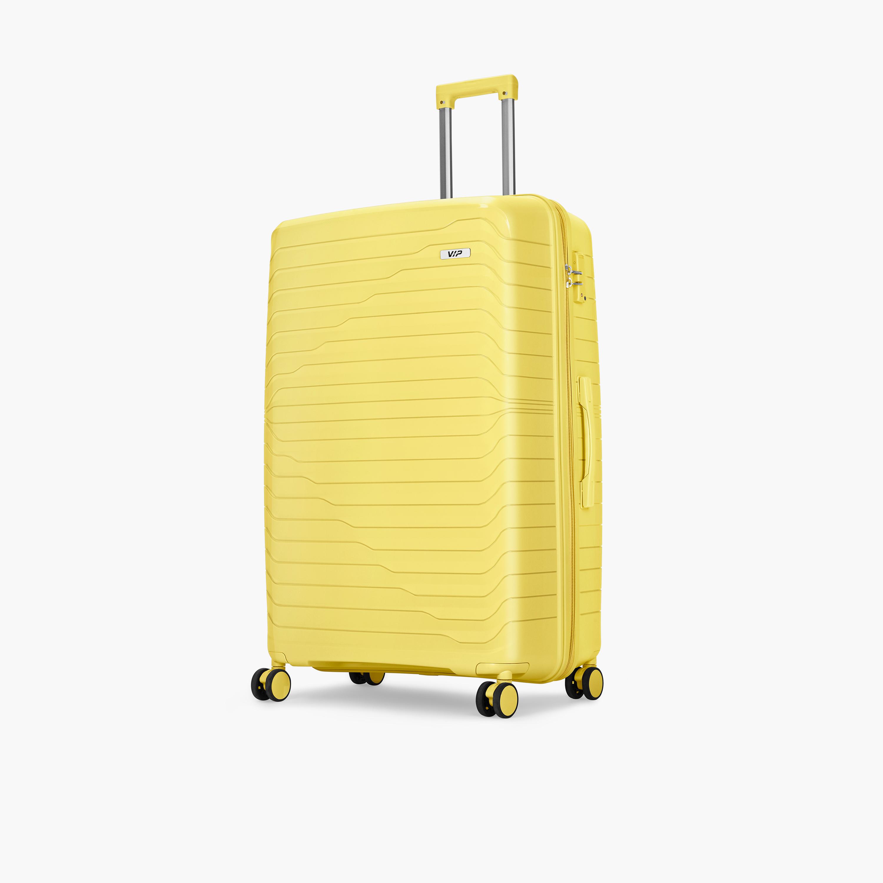 VIP Tourage 86 CM Large Check-in Polypropylene Hard Sided 4-Wheeler Spinner Trolley Bag with TSA Lock-travel-luggagesandbags-luggage-image-5