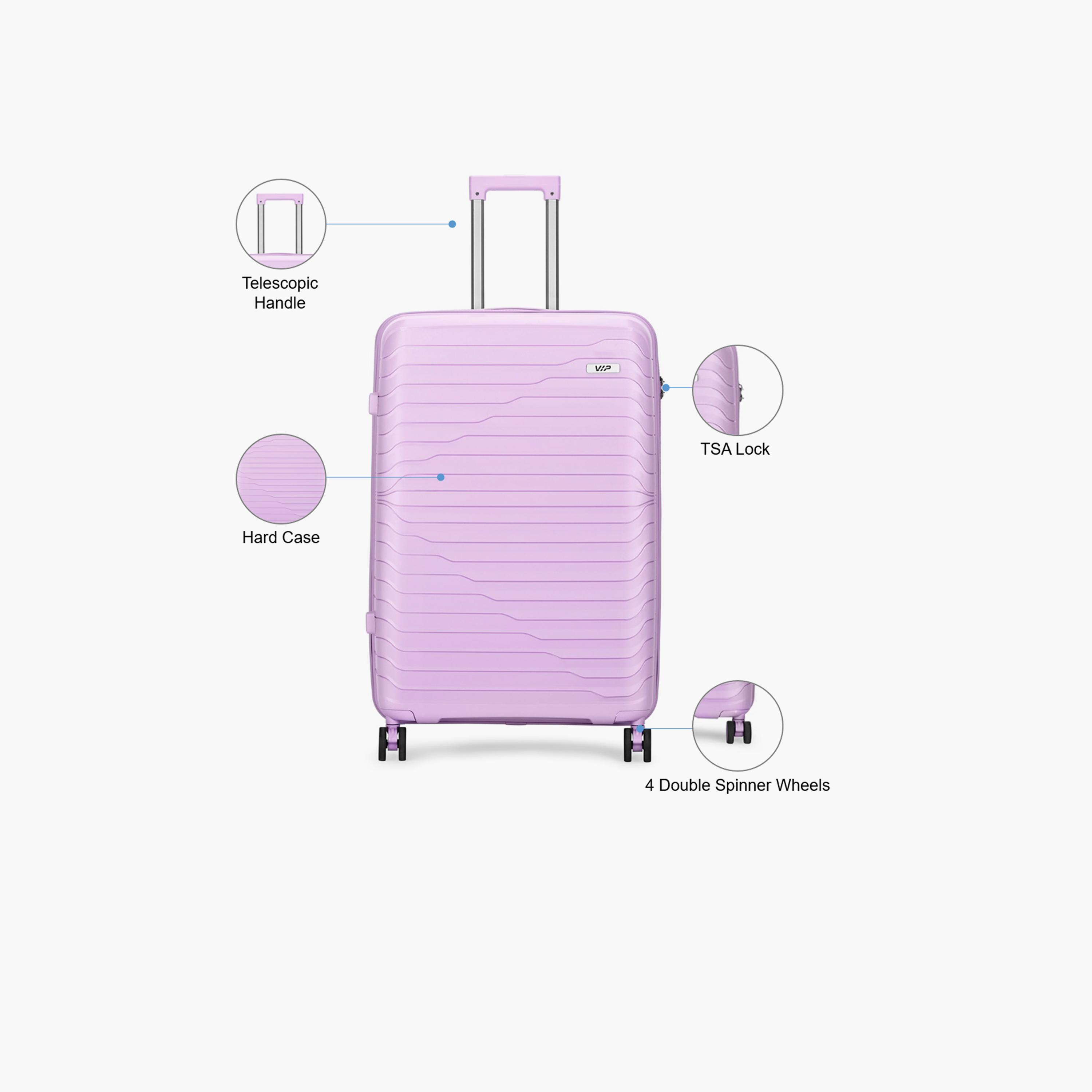 VIP Tourage 76 CM Medium Check-in Polypropylene Hard Sided 4-Wheeler Spinner Trolley Bag with TSA Lock-travel-luggagesandbags-luggage-image-3