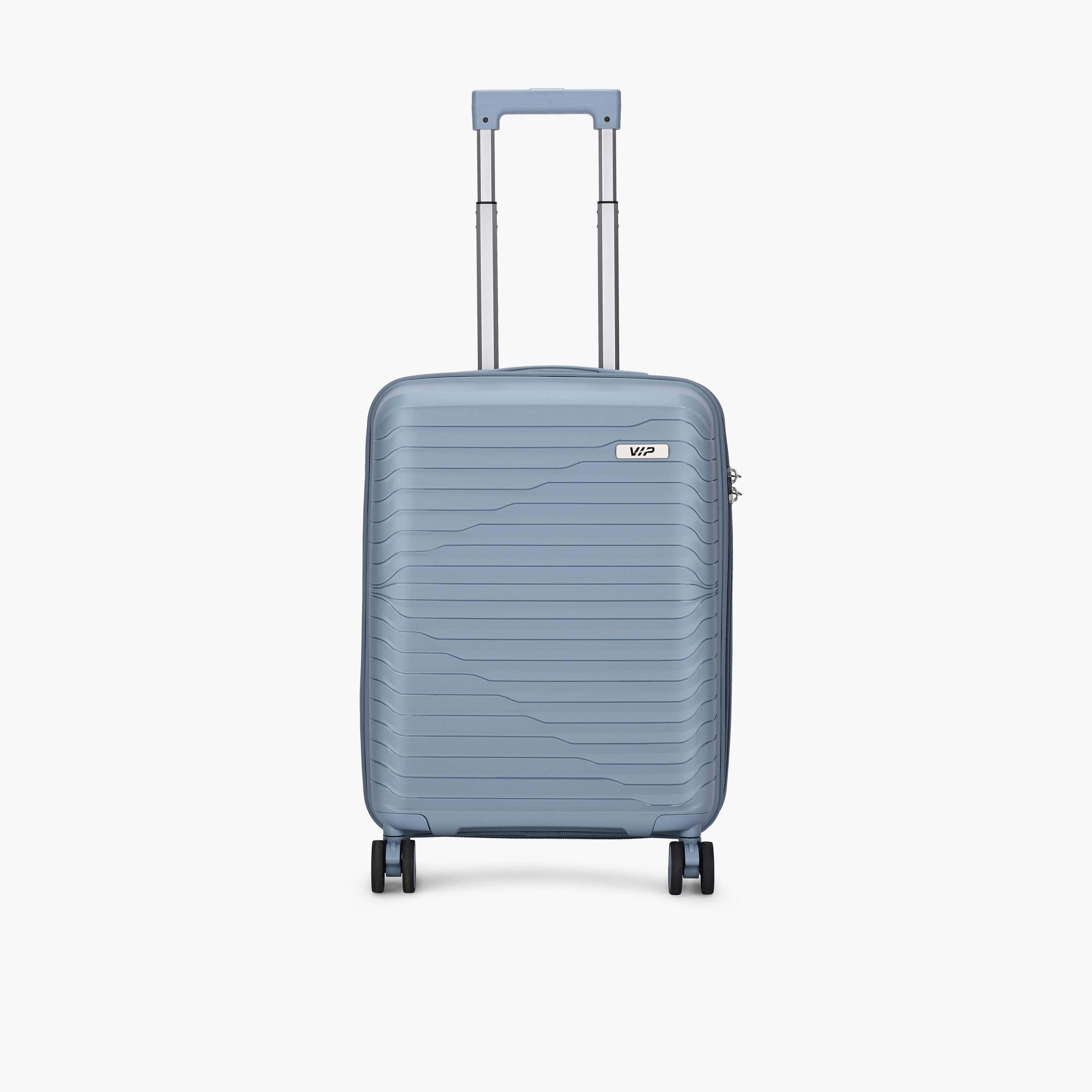 VIP Tourage 55.5 CM Small Cabin Polypropylene Hard Sided 4-Wheeler Spinner Trolley Bag with TSA Lock-travel-luggagesandbags-luggage-image-1
